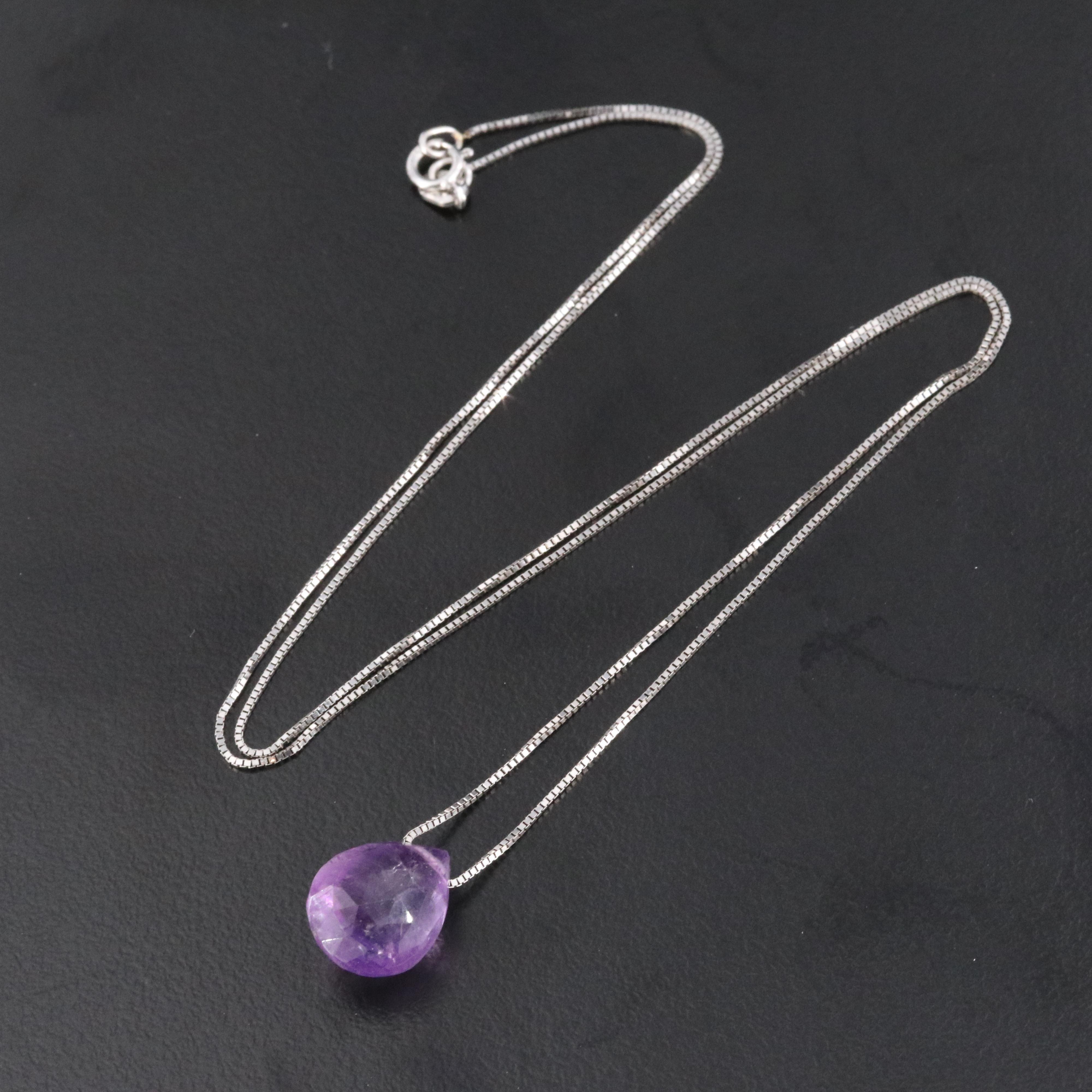 14K Amethyst Necklace