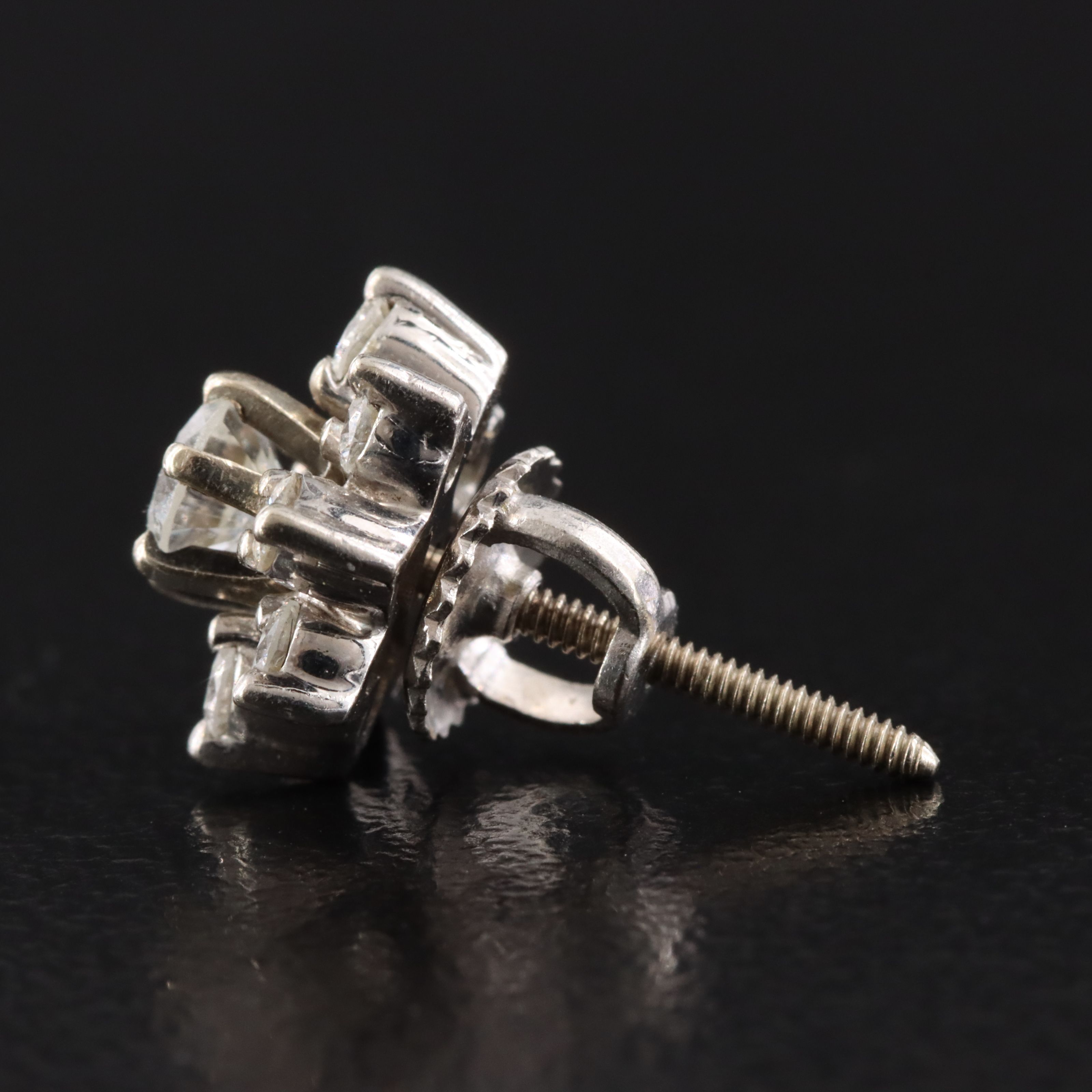 14K 1.02 CTW Diamond Stud Earrings and Jackets