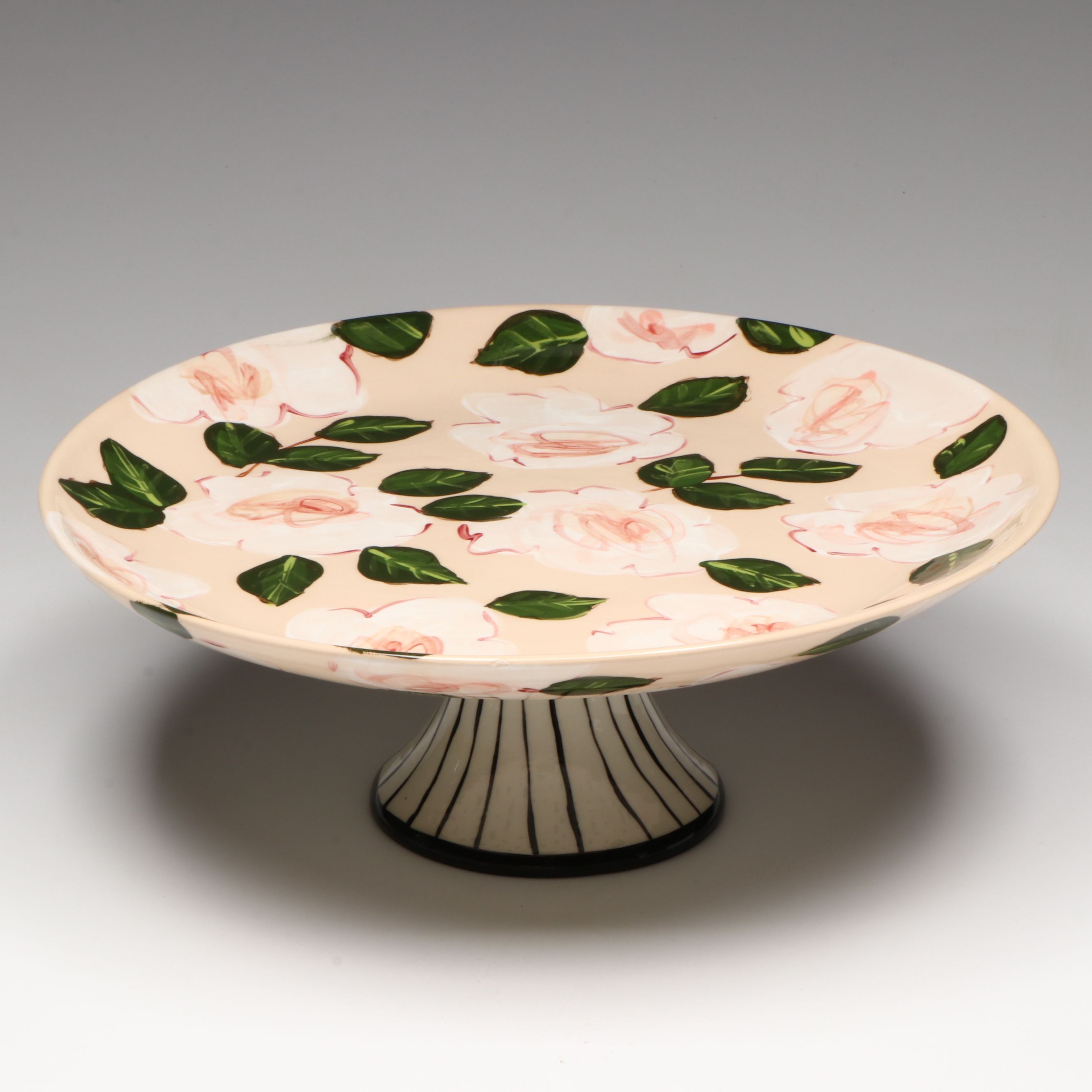 Droll Designs Hand-Painted Cake Platters