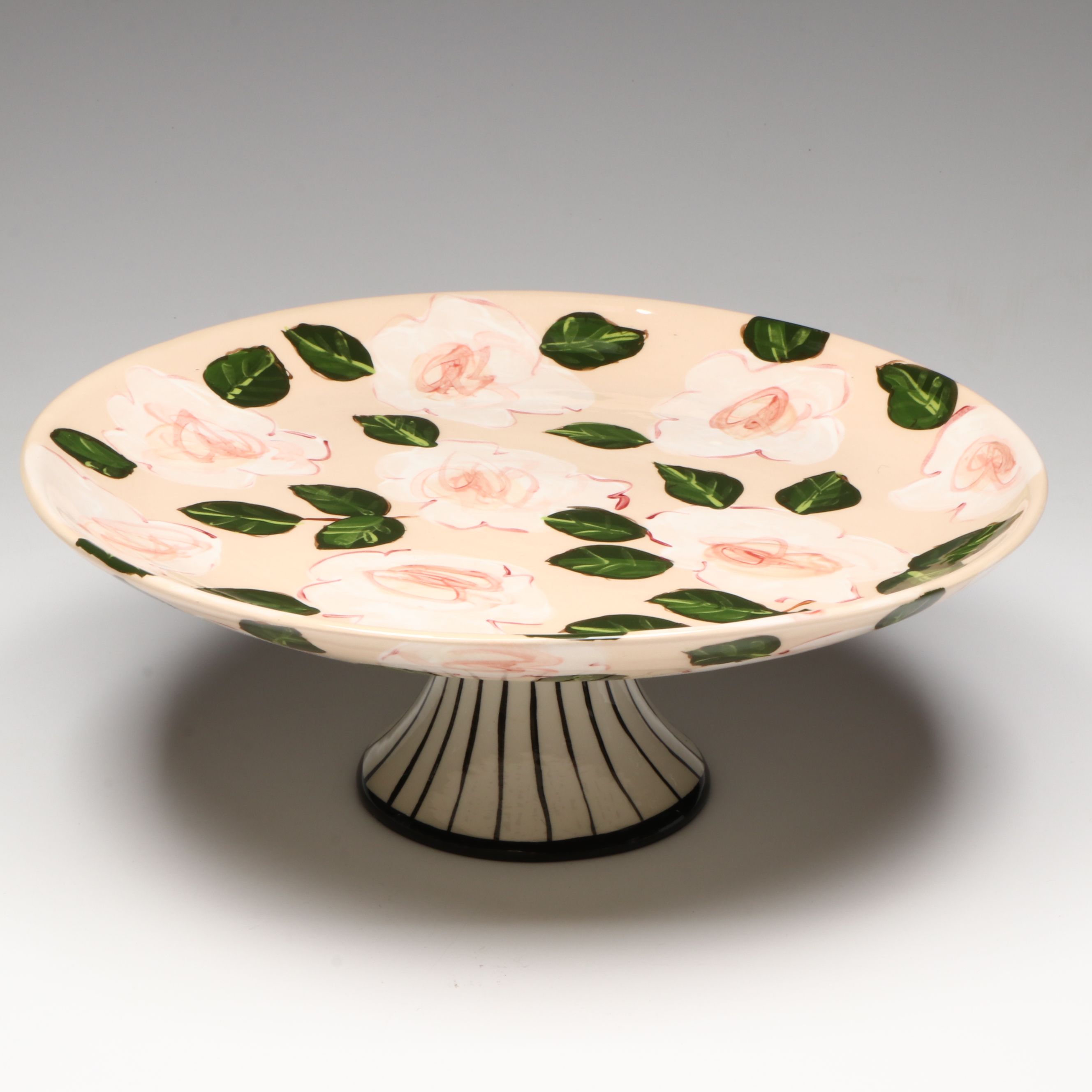 Droll Designs Hand-Painted Cake Platters