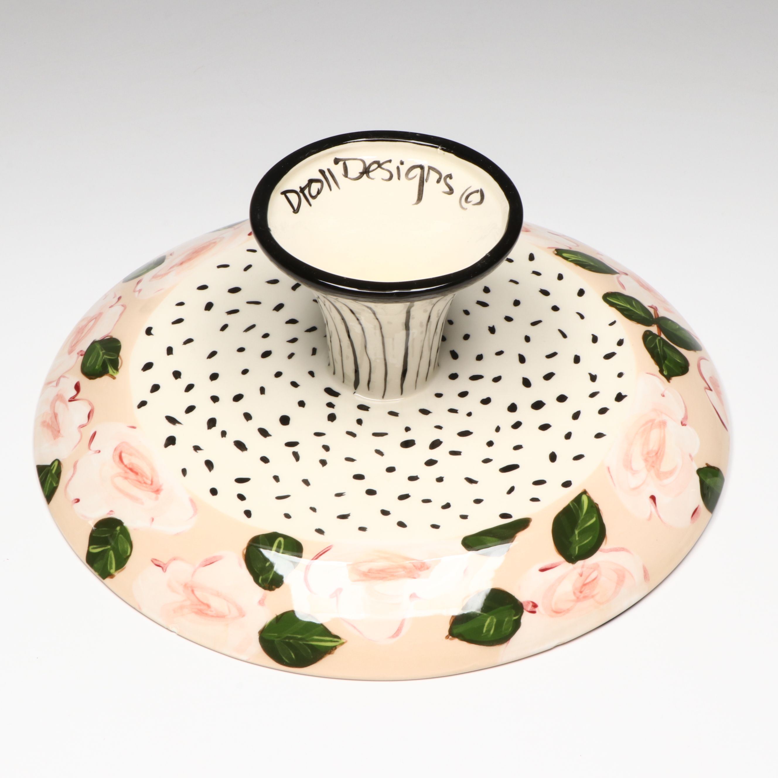 Droll Designs Hand-Painted Cake Platters