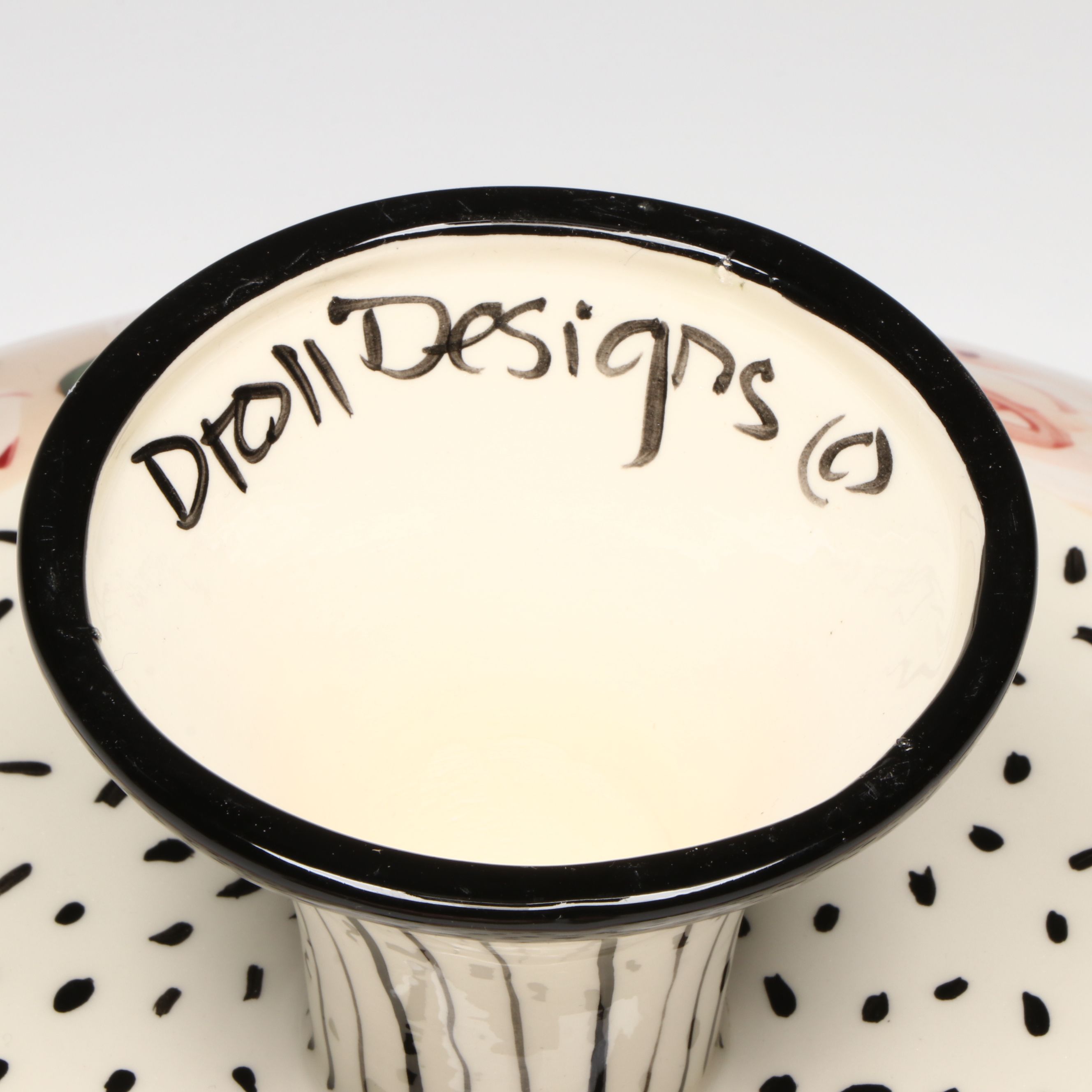 Droll Designs Hand-Painted Cake Platters