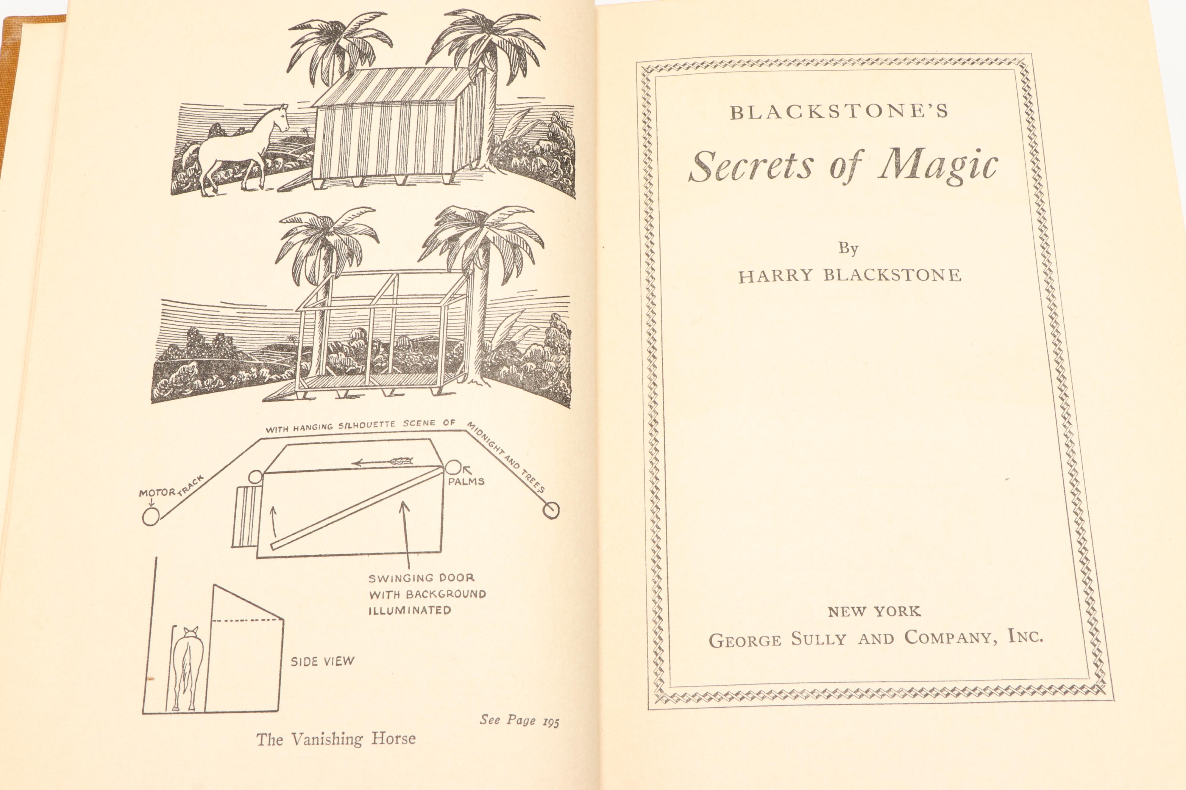 "Blackstone's Secrets of Magic" by Harry Blackstone, 1929