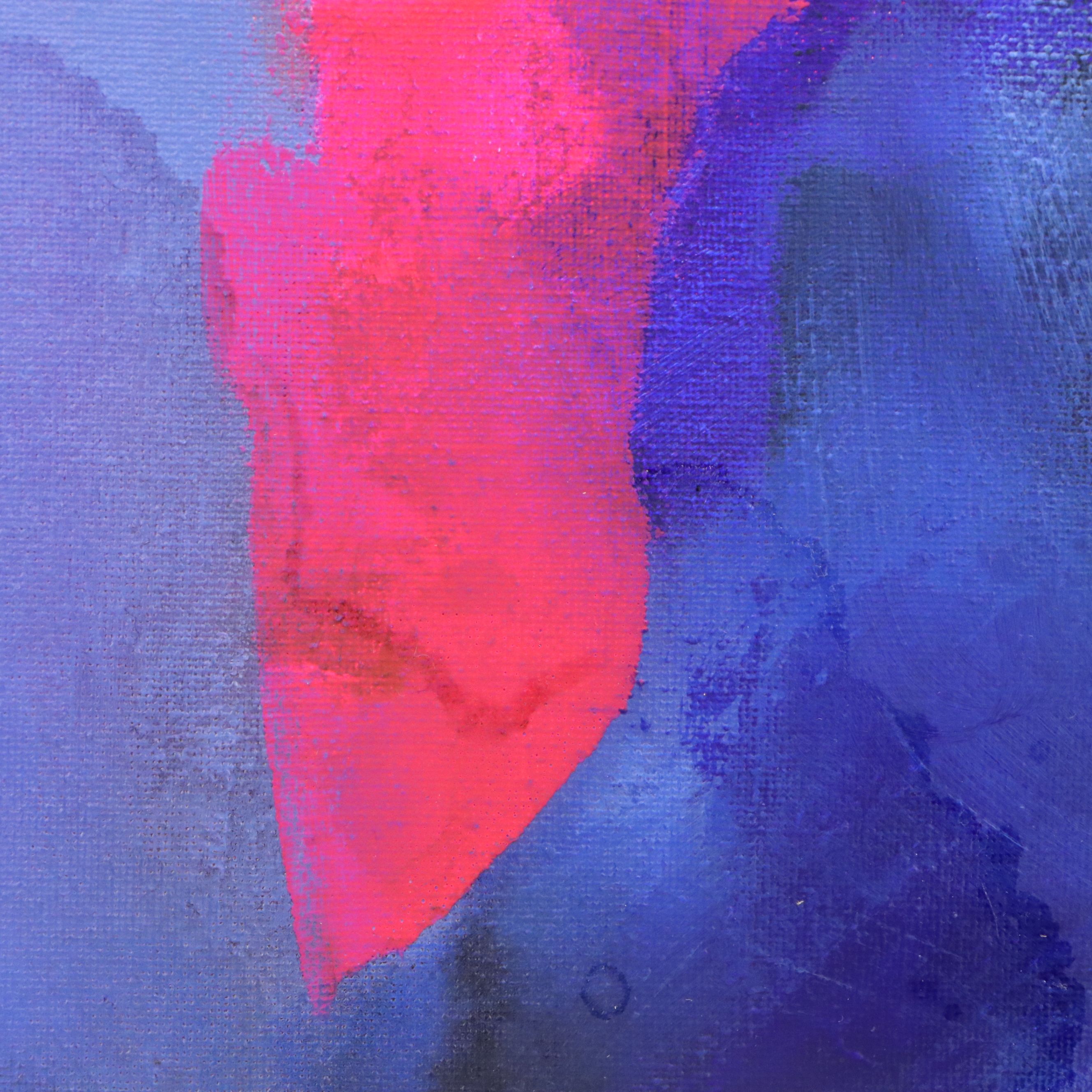 Milagros Pongo Abstract Mixed Media Painting, 21st Century