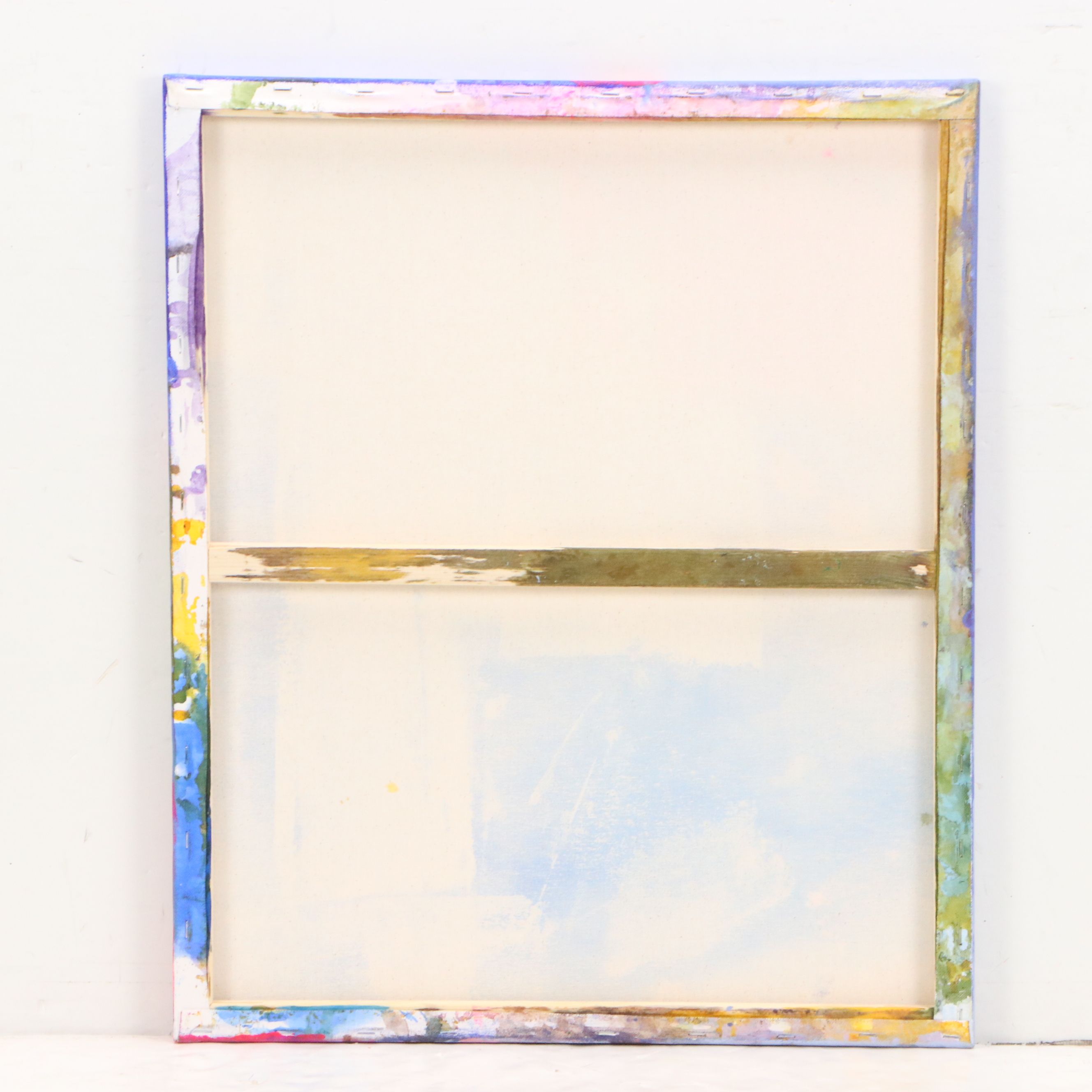 Milagros Pongo Abstract Mixed Media Painting, 21st Century