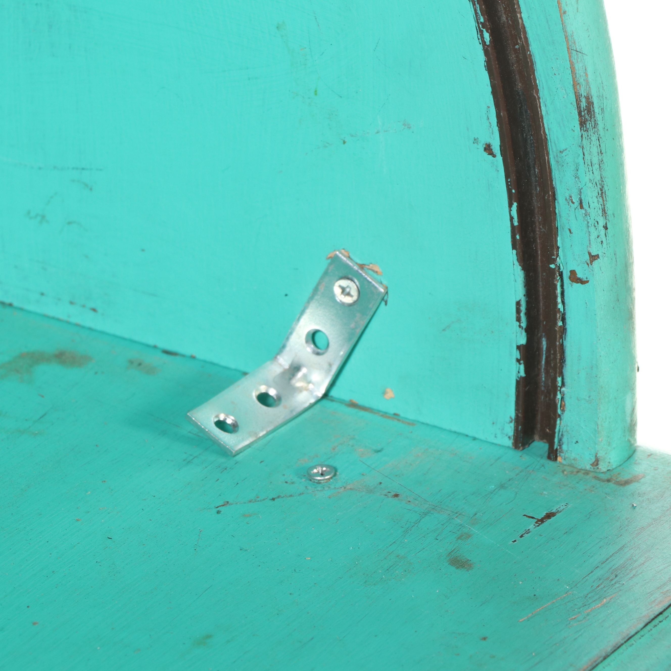 Painted Oak Roll-Top Desk, 20th Century