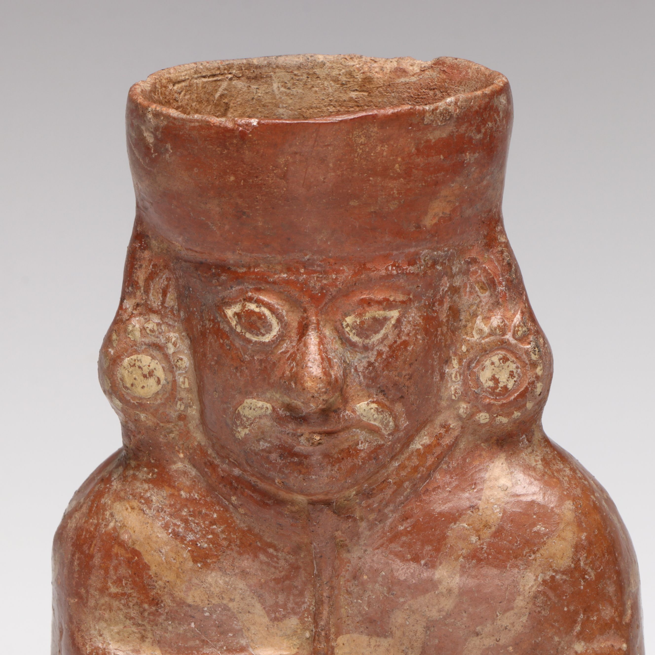 Pre-Columbian Style Moche Pottery Vessel