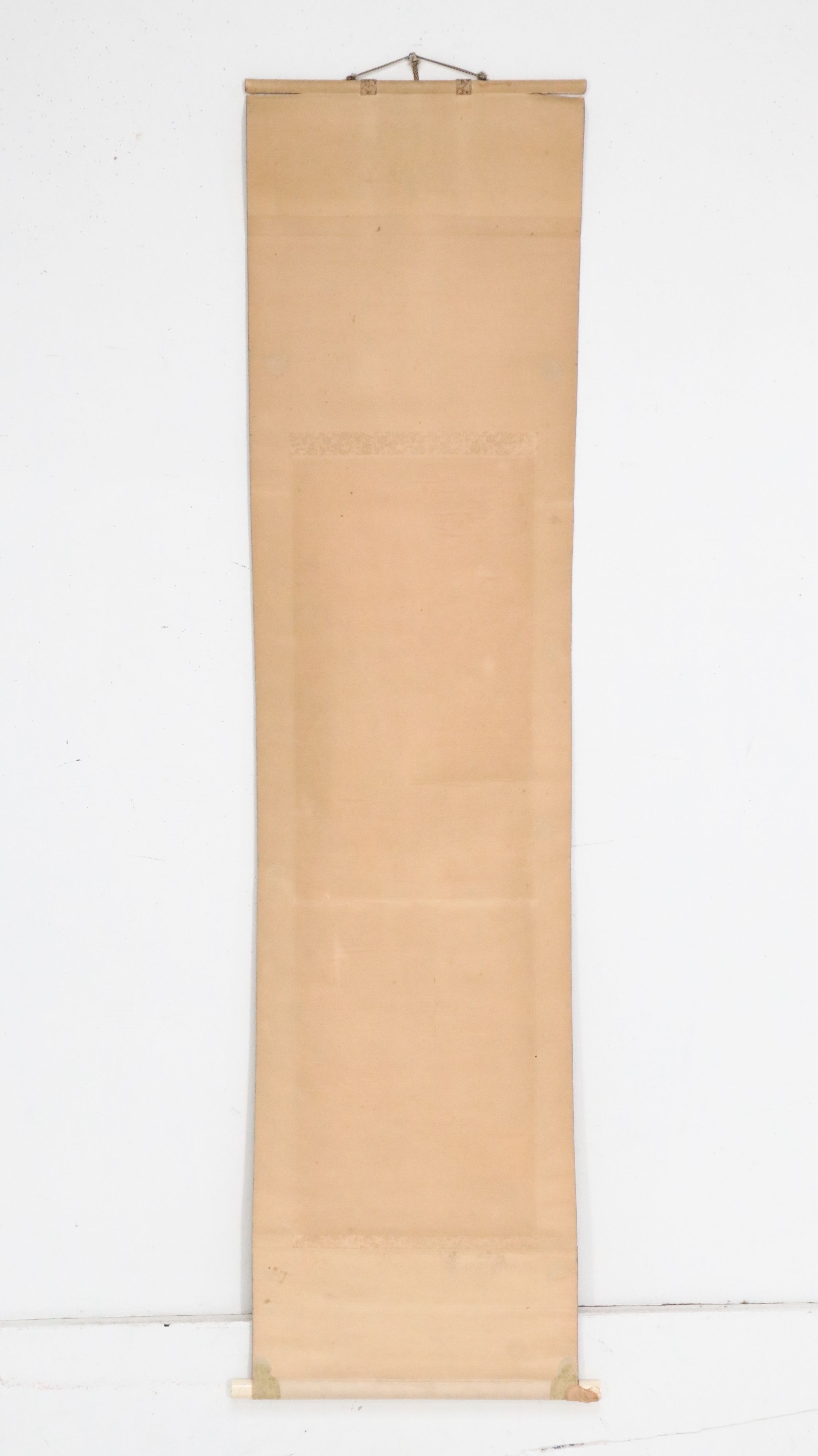 Japanese Watercolor Sansui Landscape Scroll, Late 19th Century