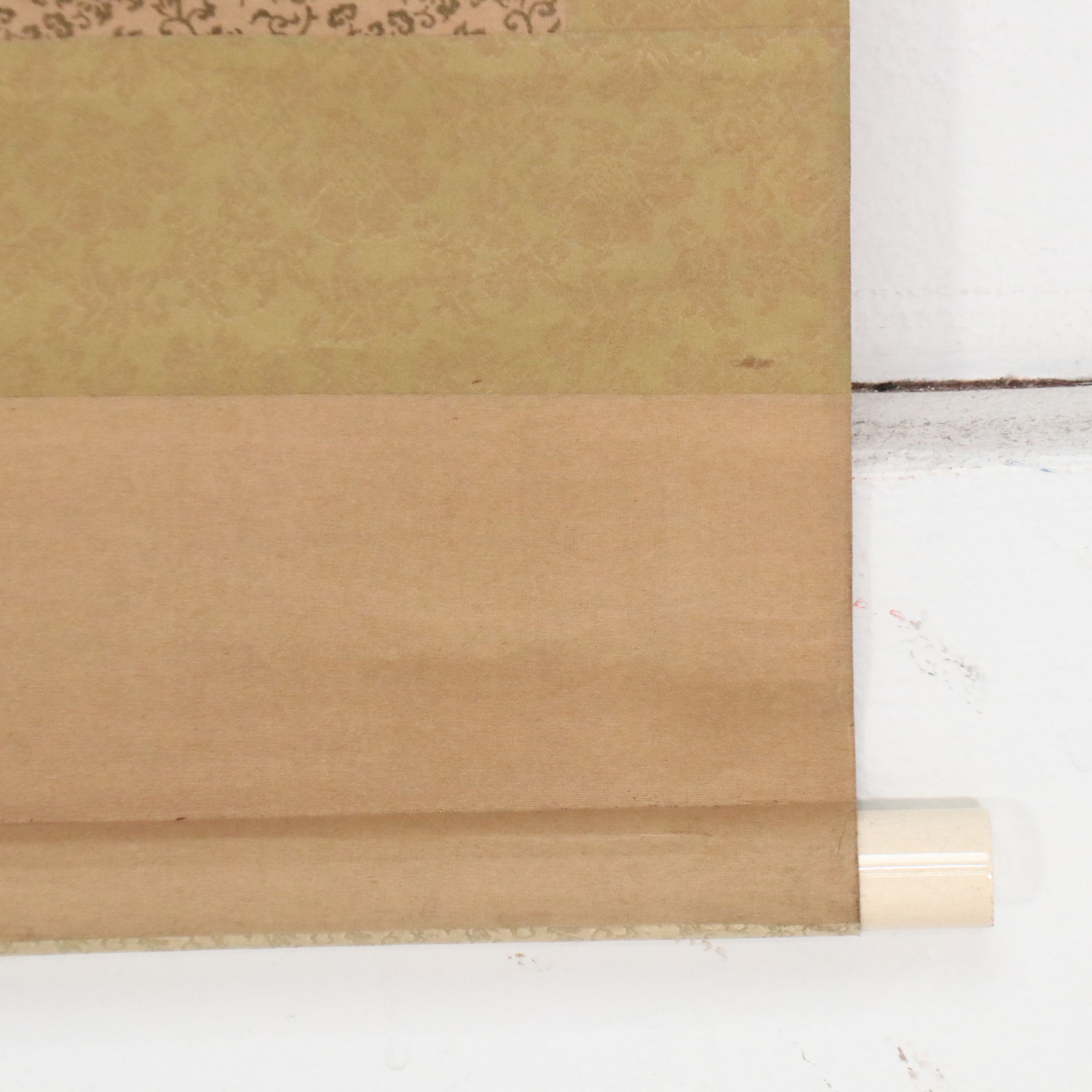 Japanese Watercolor Sansui Landscape Scroll, Late 19th Century