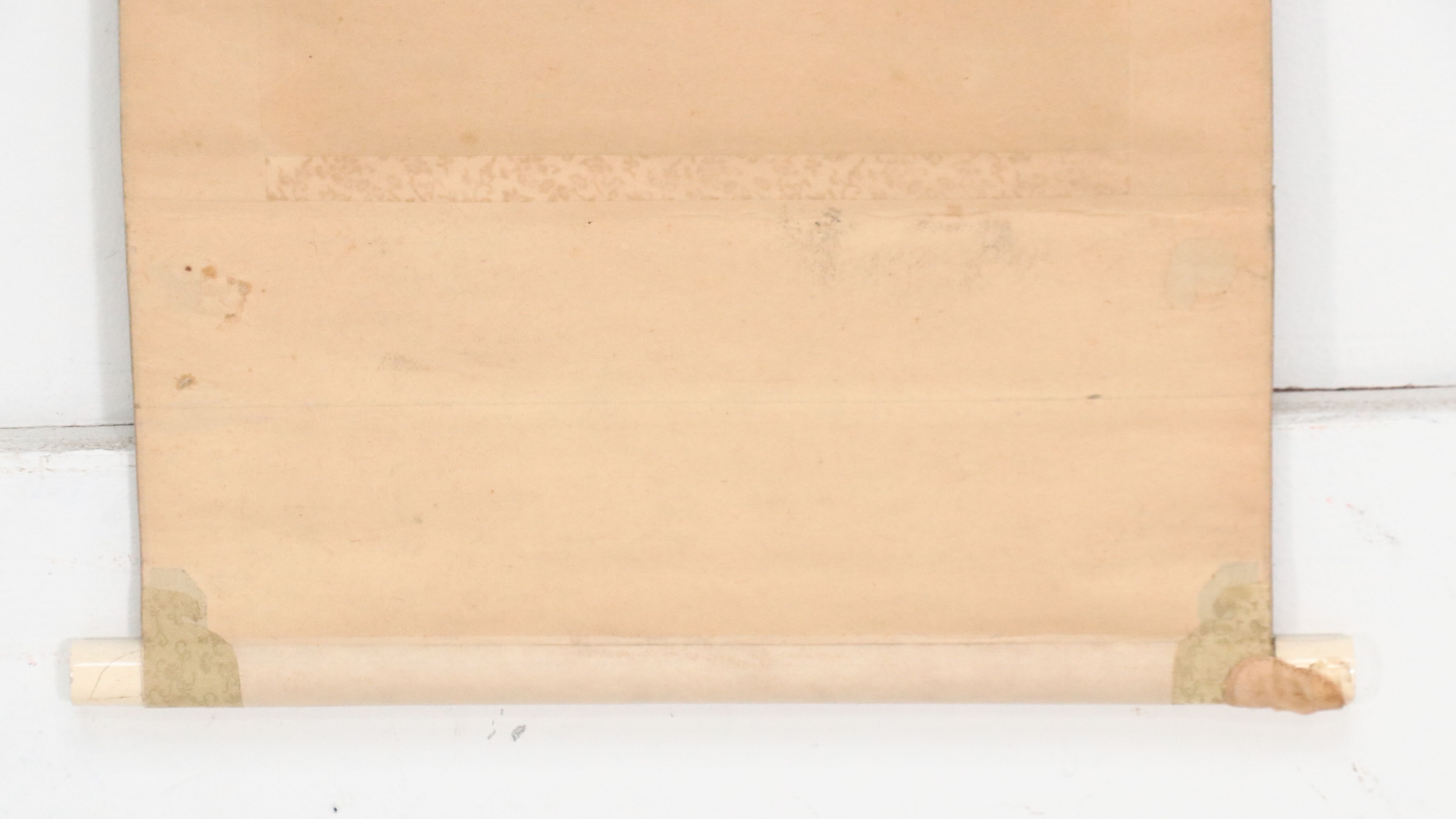 Japanese Watercolor Sansui Landscape Scroll, Late 19th Century