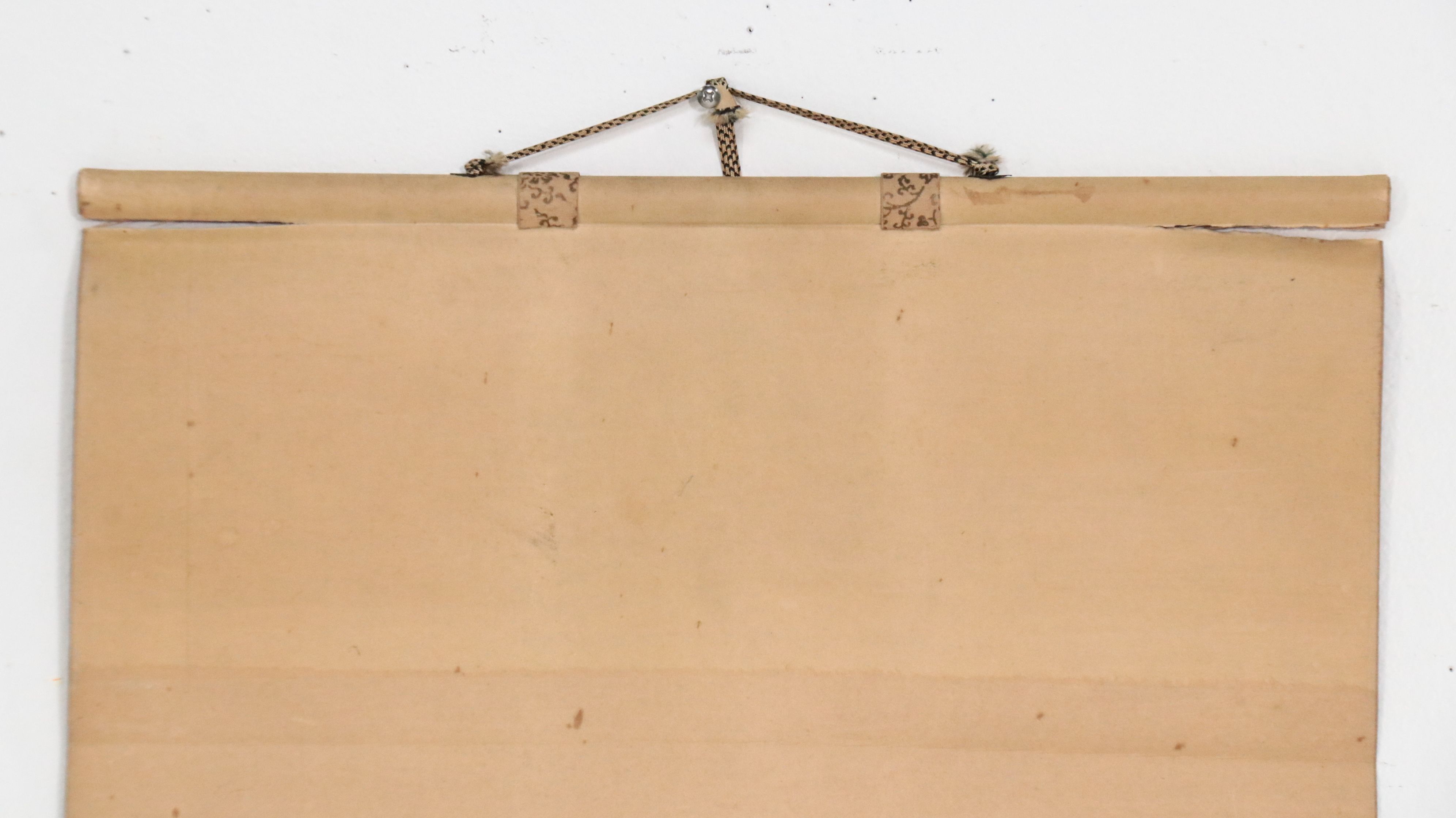 Japanese Watercolor Sansui Landscape Scroll, Late 19th Century