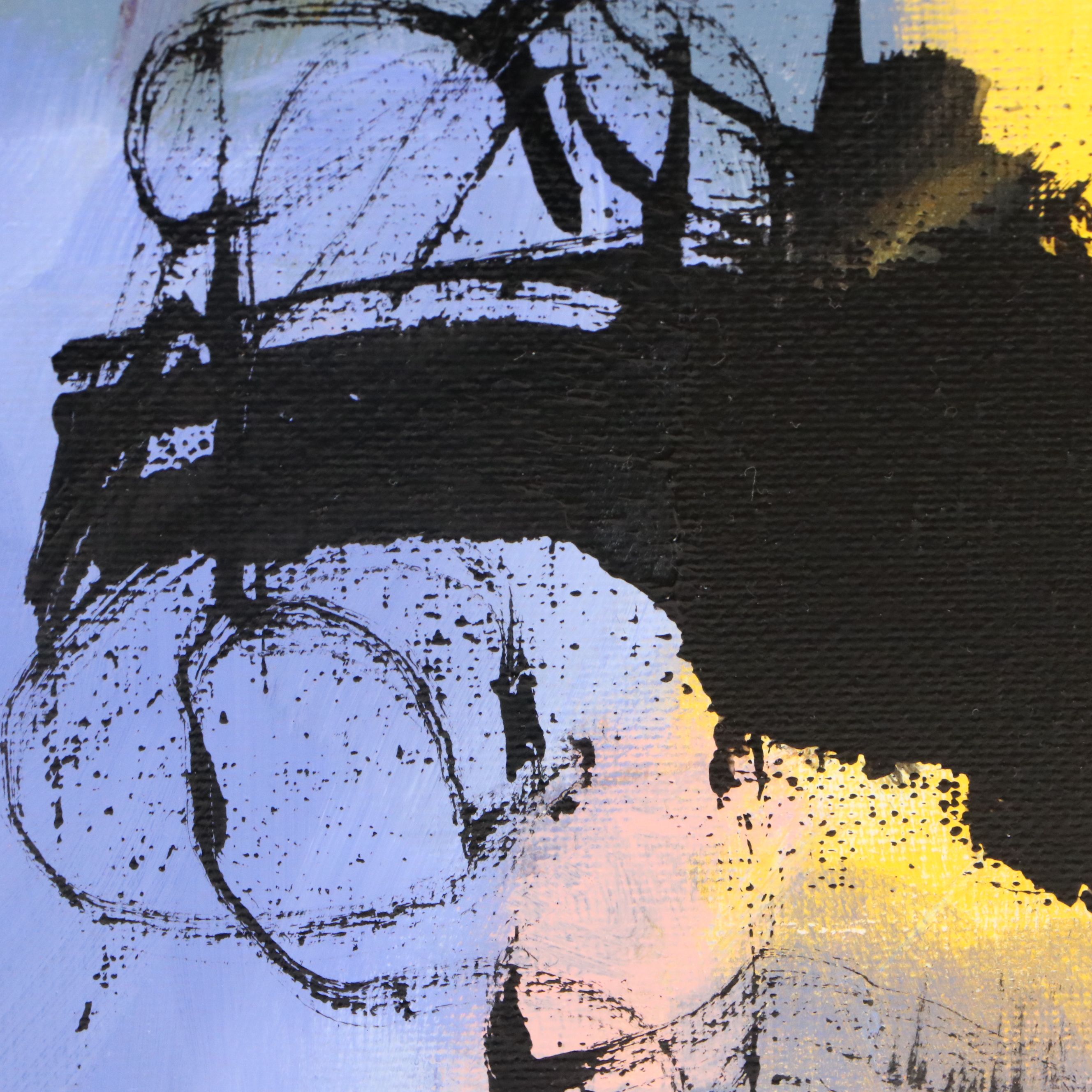 Milagros Pongo Abstract Mixed Media Painting, 2025