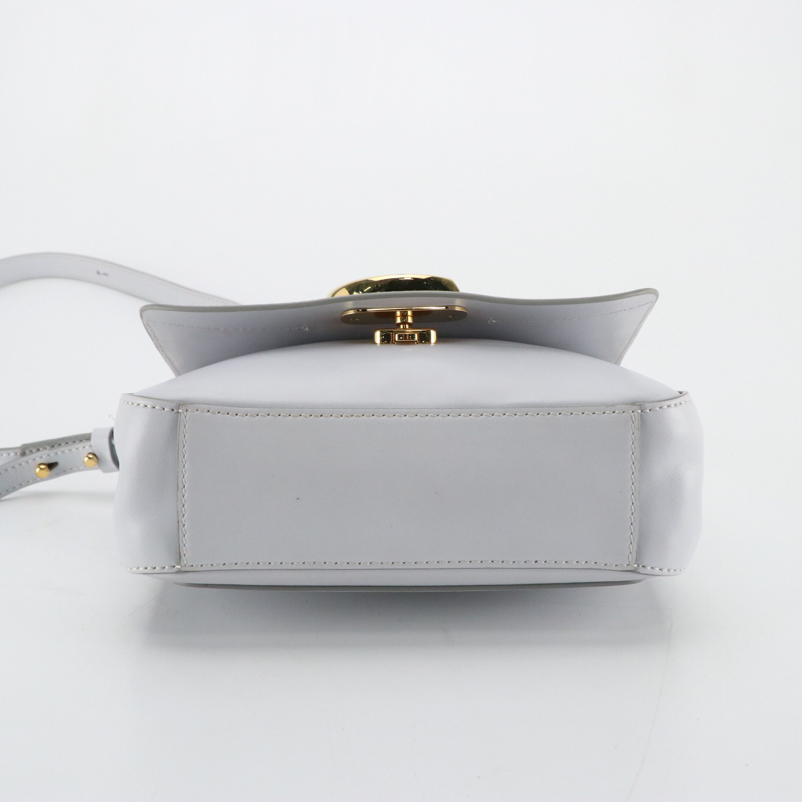 Chloé Double Carry Bag in Pale Blue Smooth Calfskin Leather