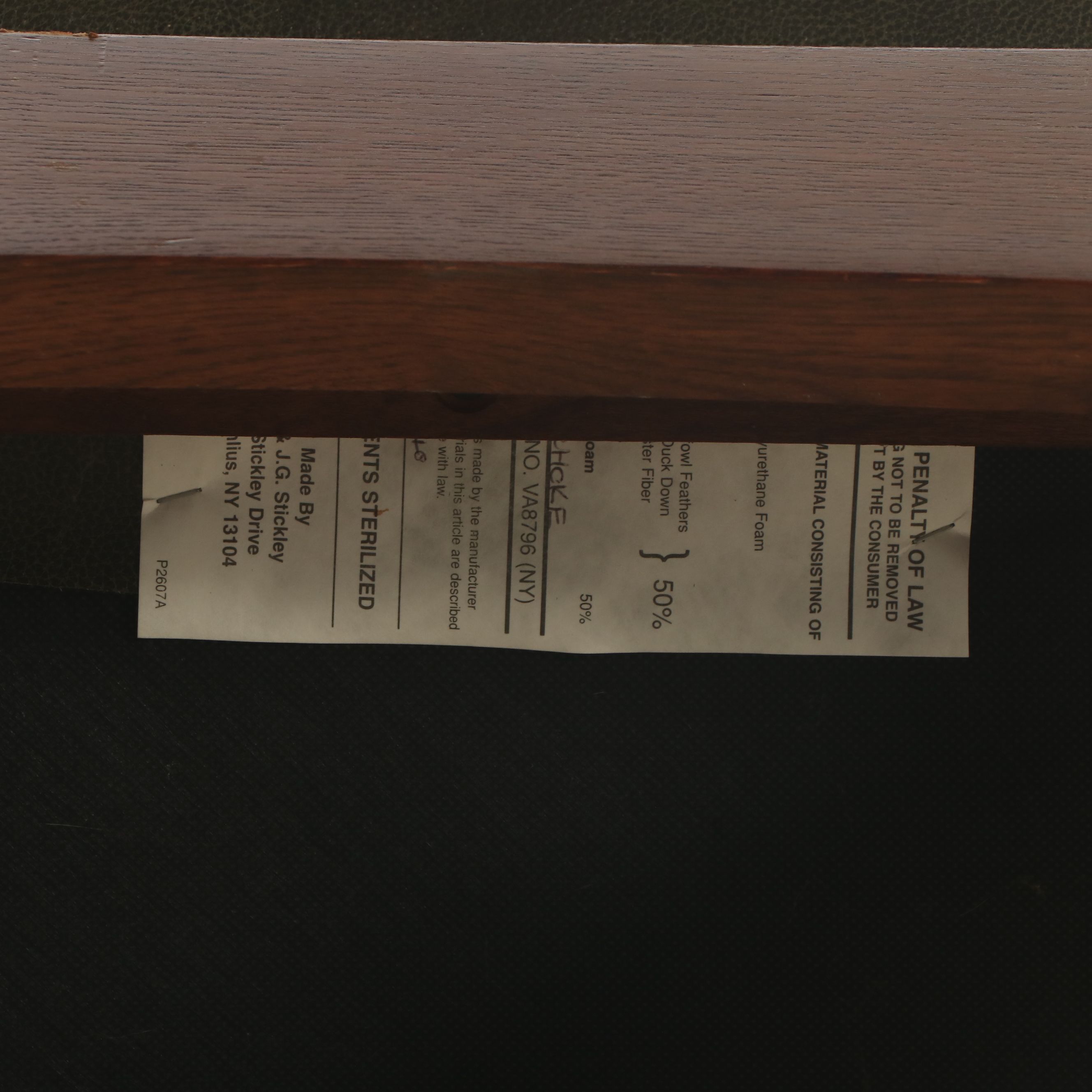 Stickley Craftsman Style Oak Armchair and Ottoman, 2005