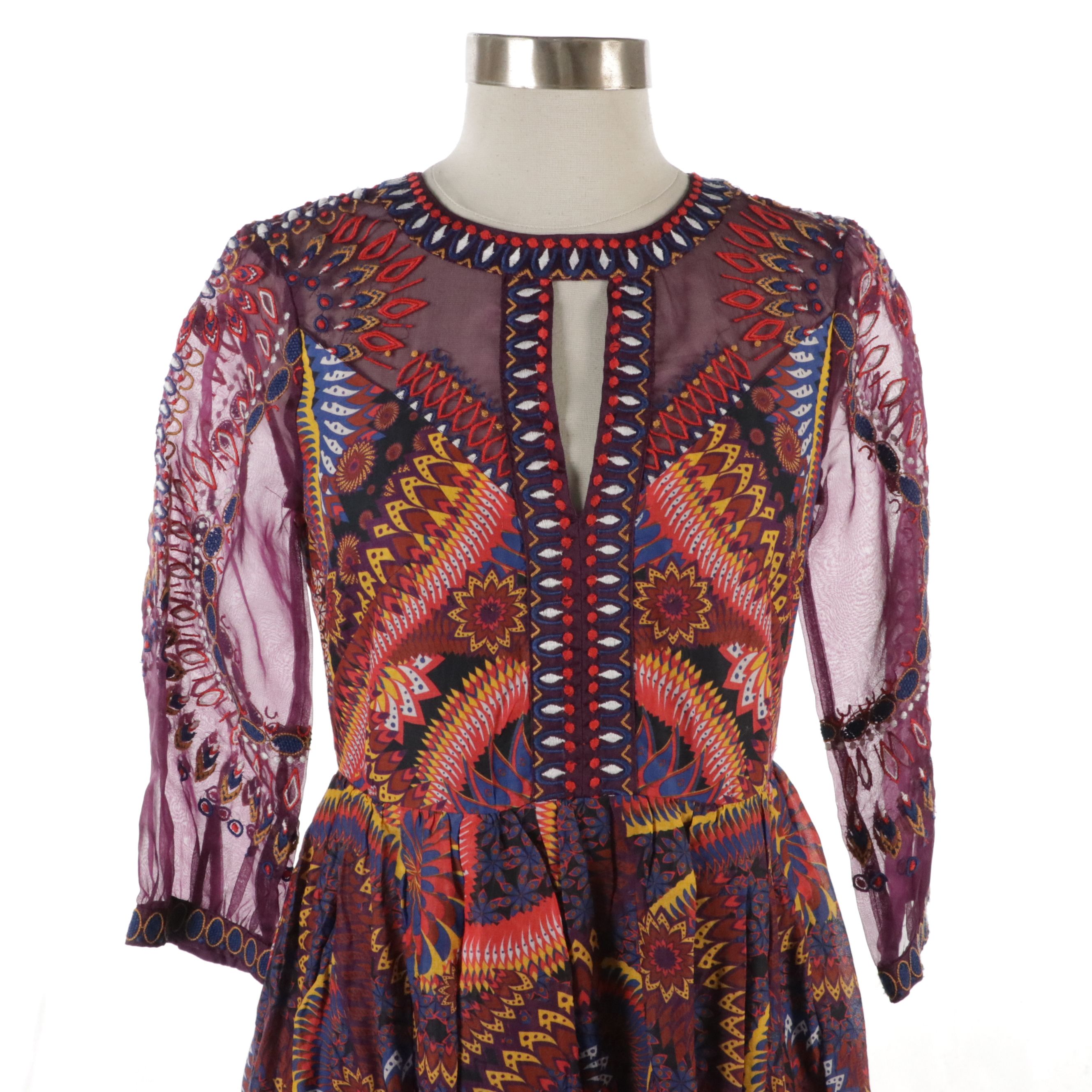 Sundance Two-Piece Ruffle Trim Dress and Anthropologie Pleated Maxi Dress