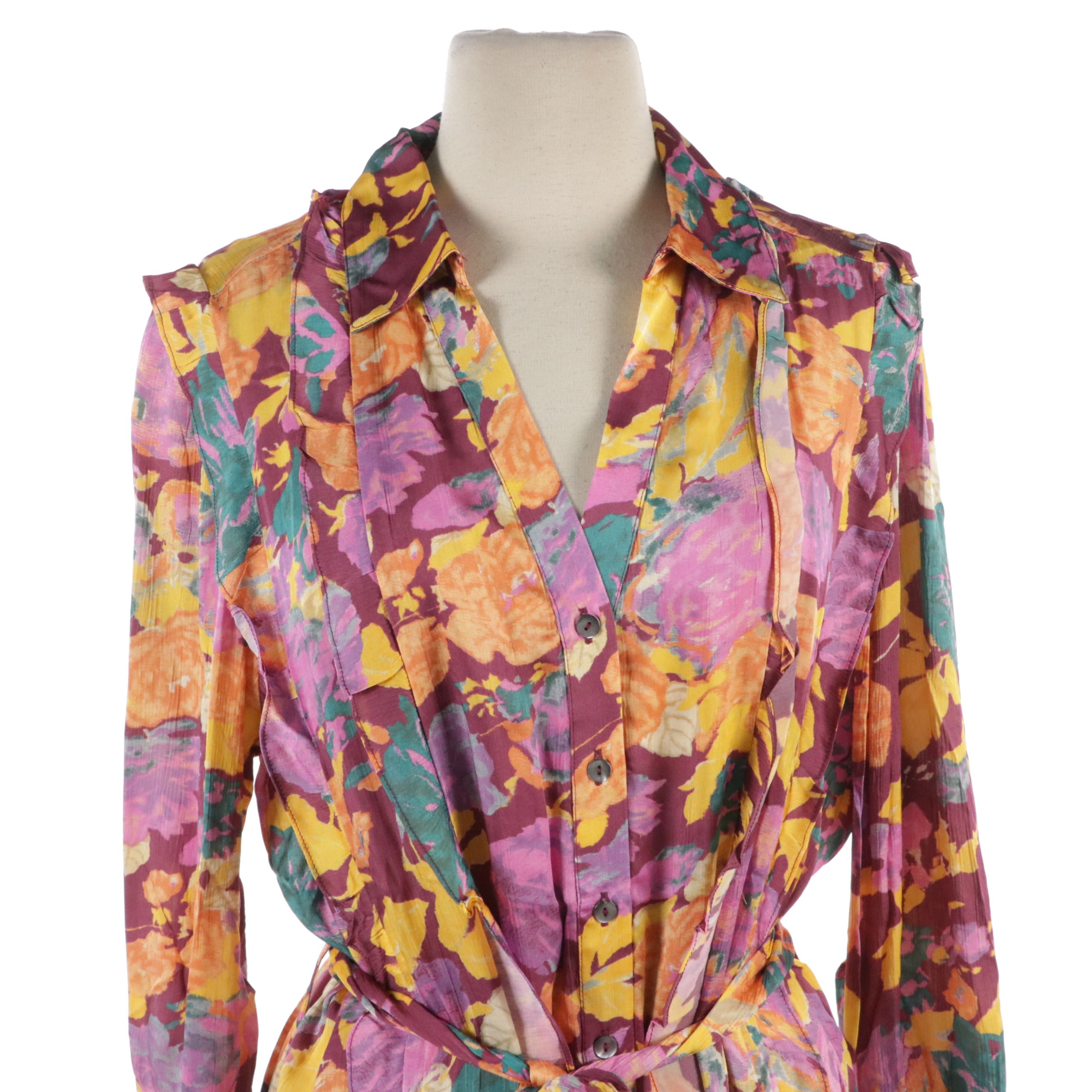 Sundance Two-Piece Ruffle Trim Dress and Anthropologie Pleated Maxi Dress