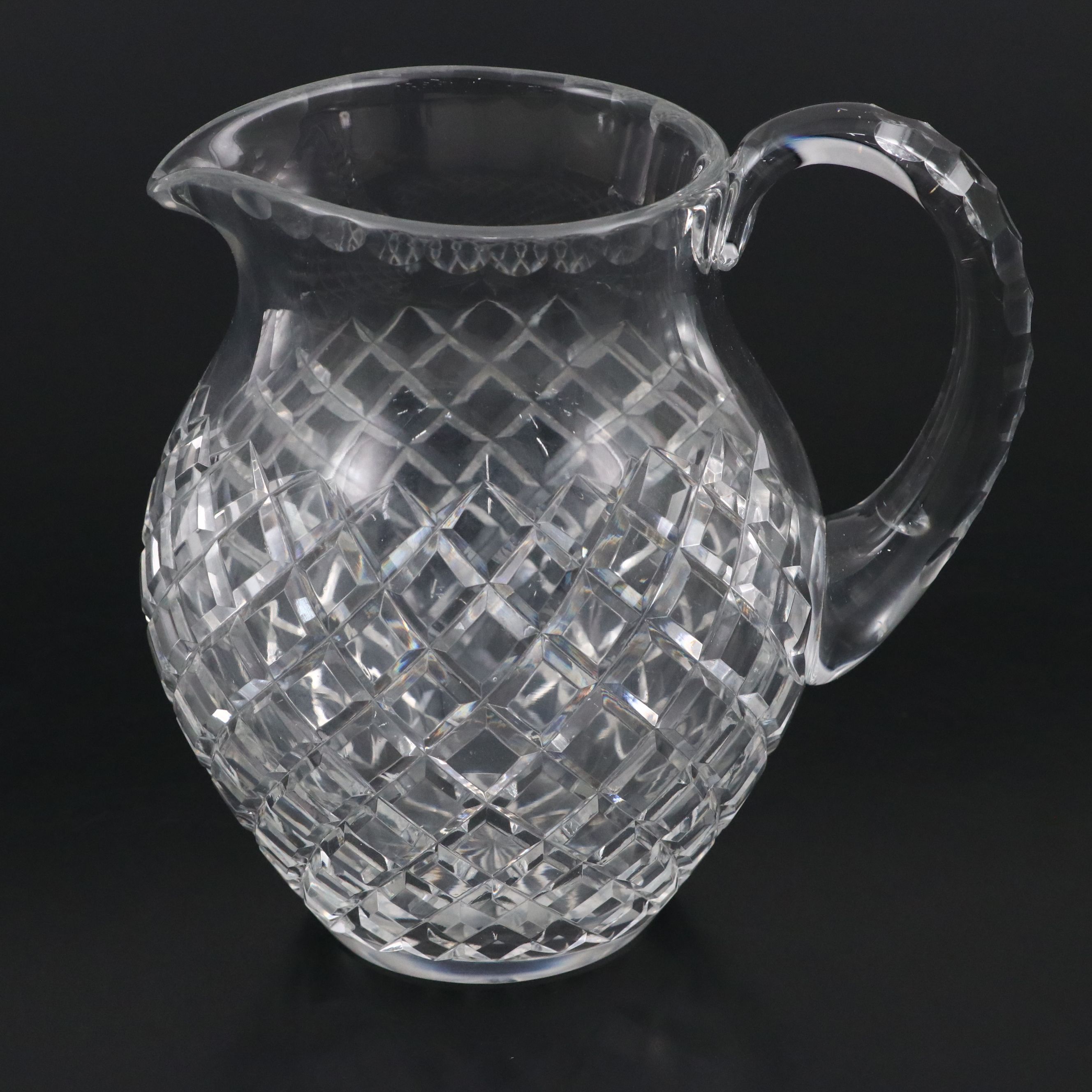Baccarat Crystal Jam Jar with Crystal Pitcher and Vase