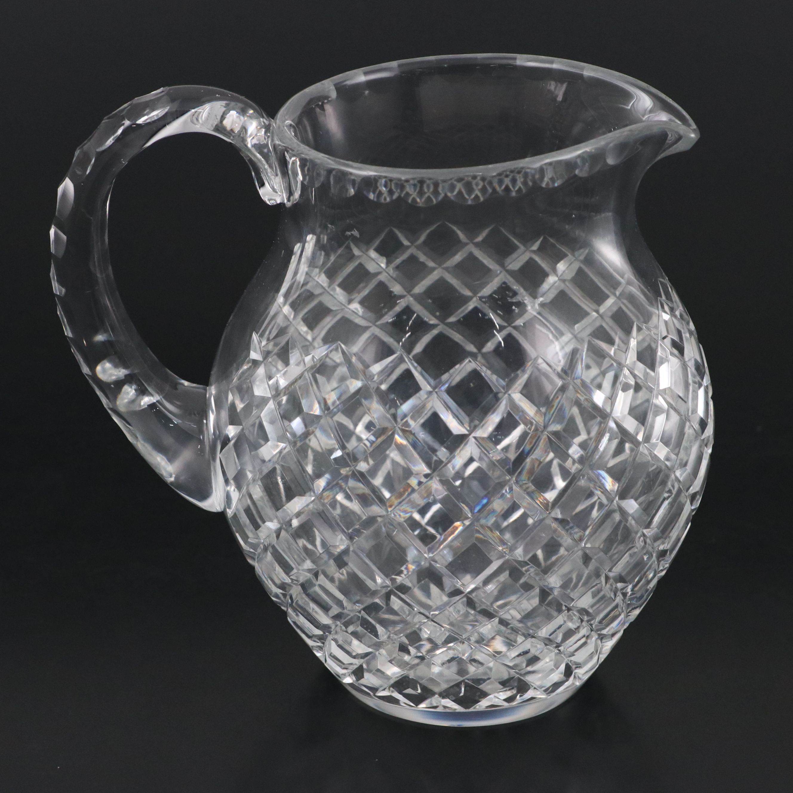 Baccarat Crystal Jam Jar with Crystal Pitcher and Vase