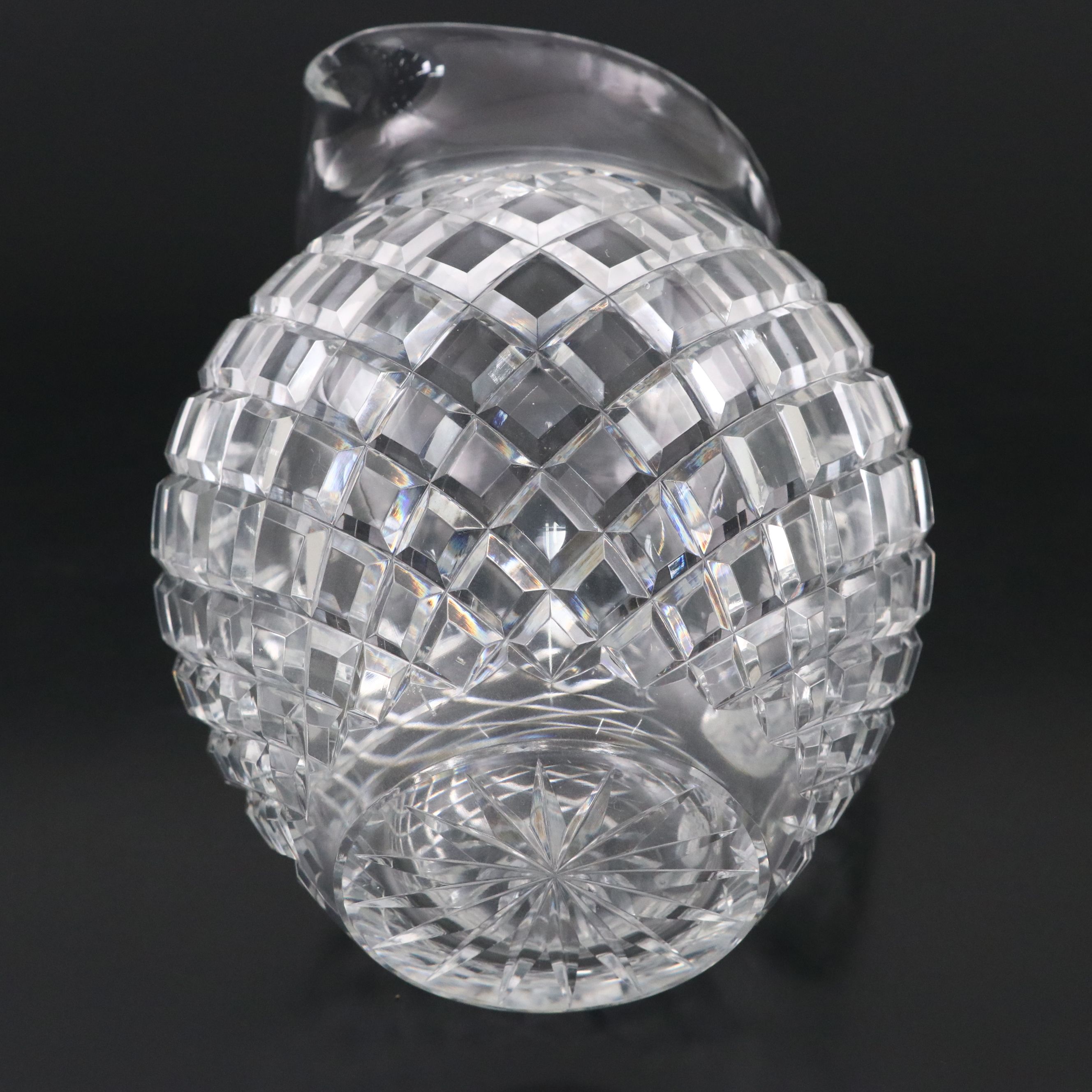 Baccarat Crystal Jam Jar with Crystal Pitcher and Vase