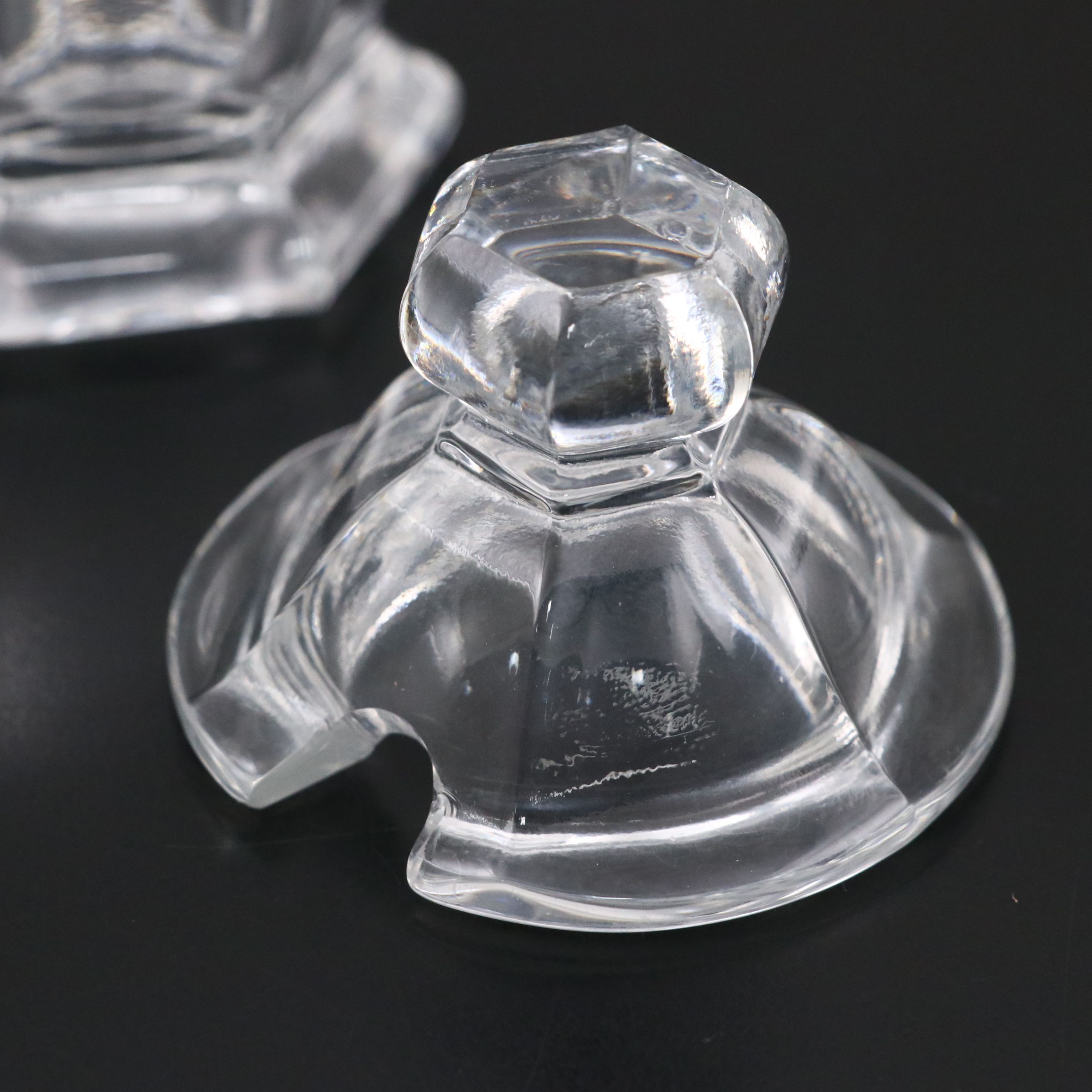 Baccarat Crystal Jam Jar with Crystal Pitcher and Vase