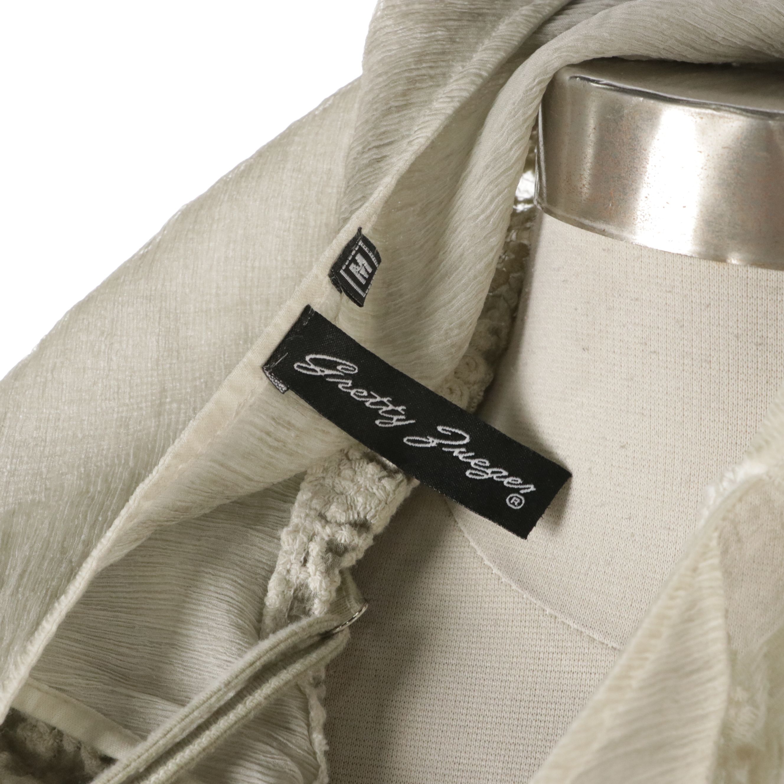 Gretty Zueger Sleeveless Silk Maxi Dresses with Cotton Embroidery