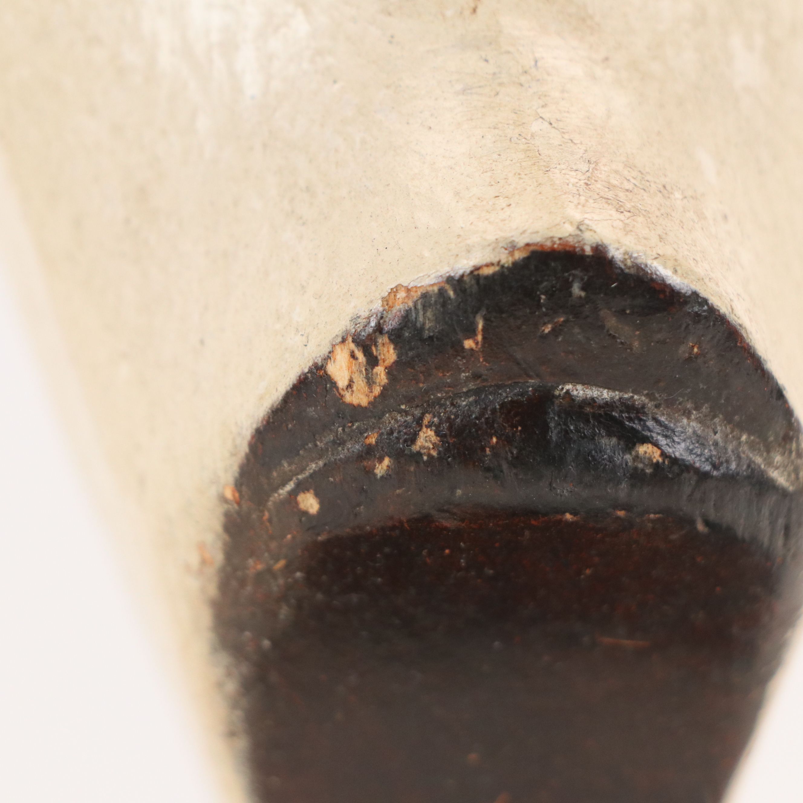 Fang Ngil Carved Wood Mask with Custom Stand, Mid to Late 20th Century