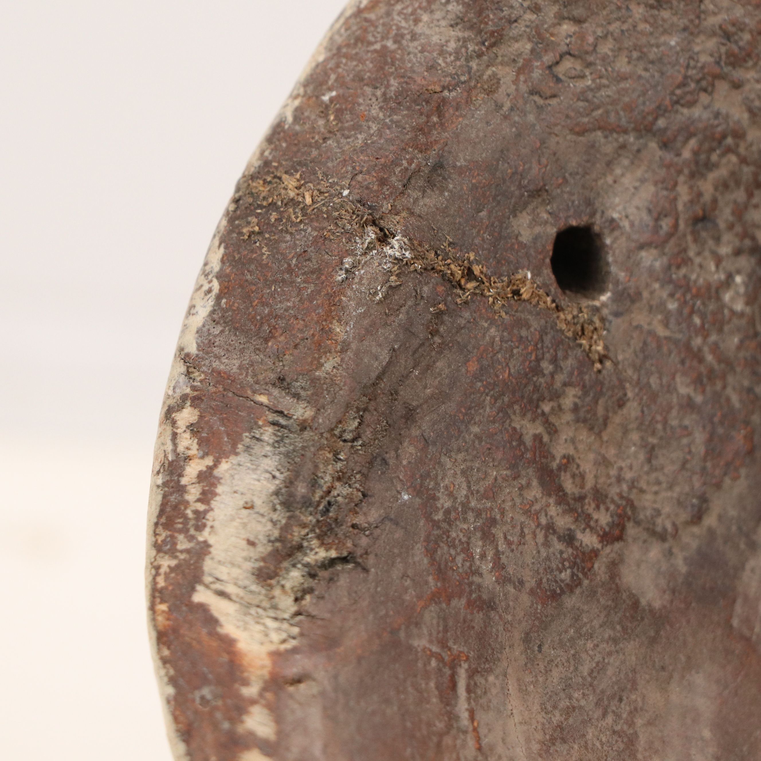 Fang Ngil Carved Wood Mask with Custom Stand, Mid to Late 20th Century
