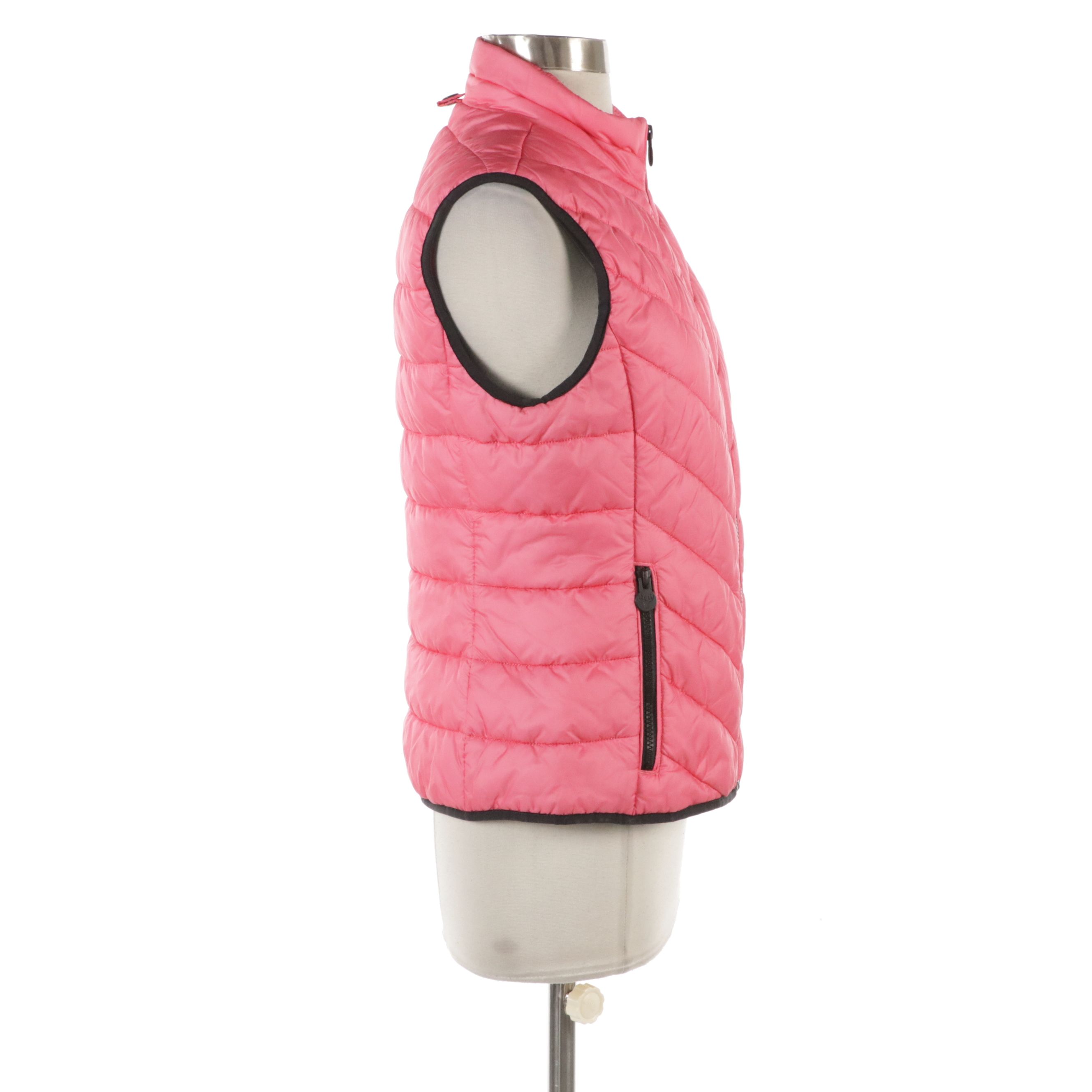 Moose Knuckles Pink Nylon Puffer Vest