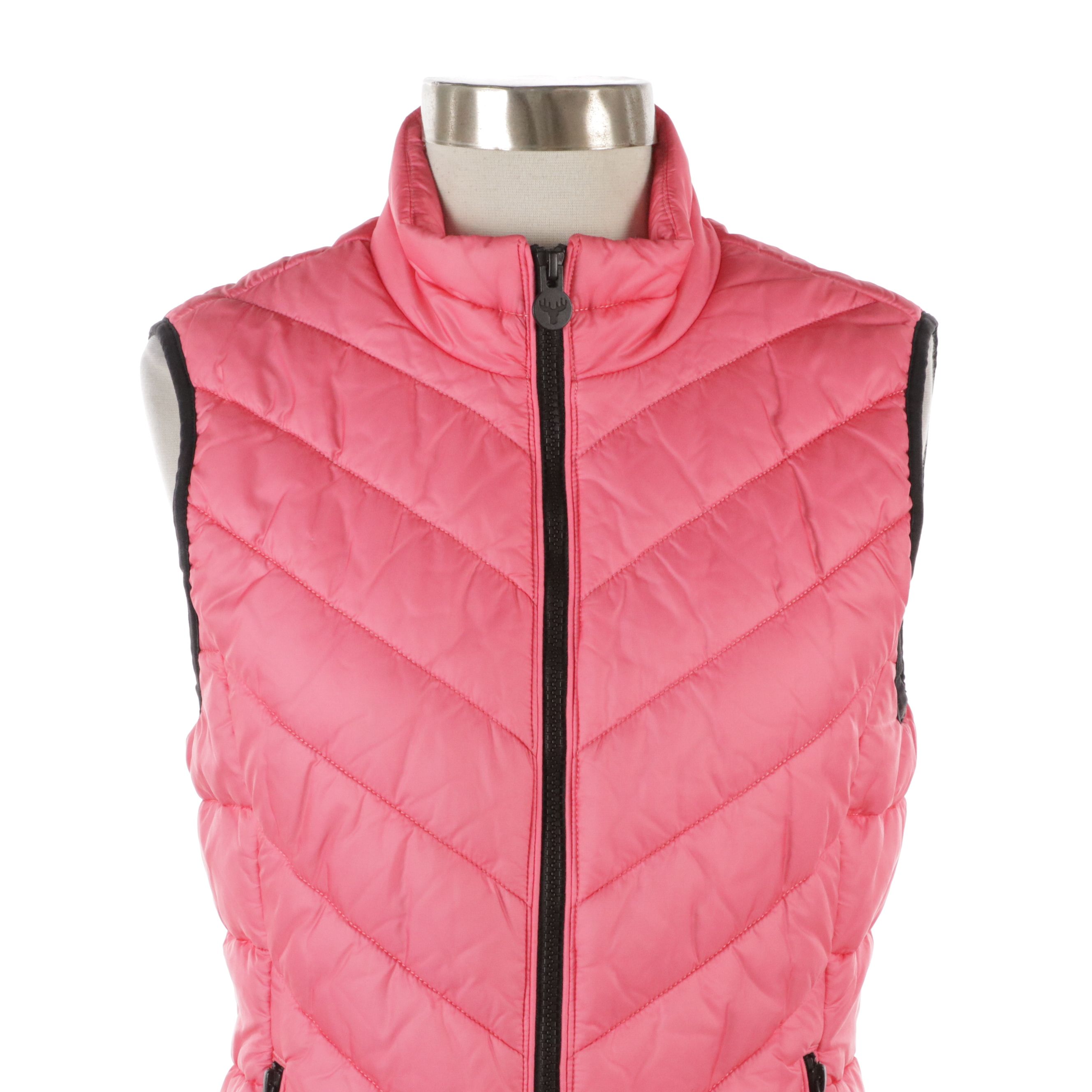 Moose Knuckles Pink Nylon Puffer Vest