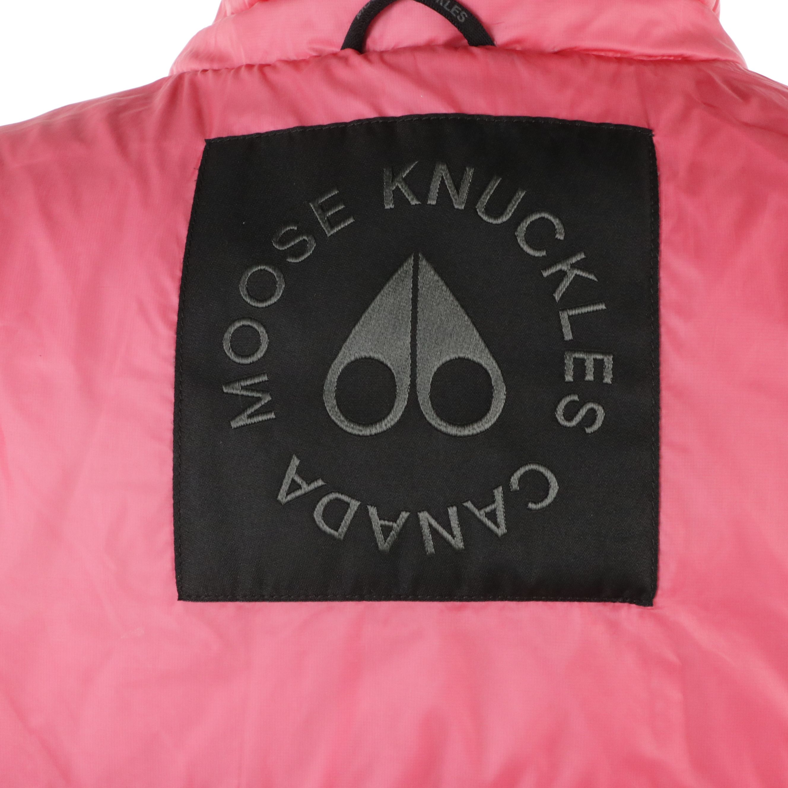 Moose Knuckles Pink Nylon Puffer Vest