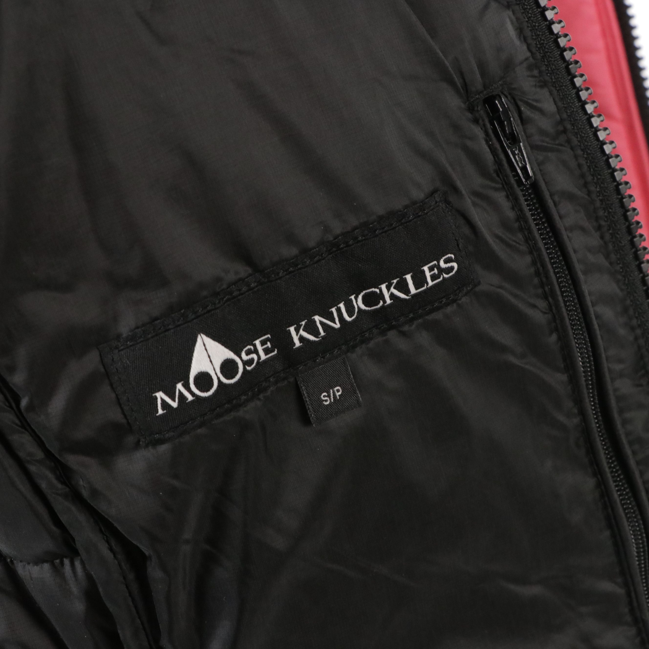 Moose Knuckles Pink Nylon Puffer Vest