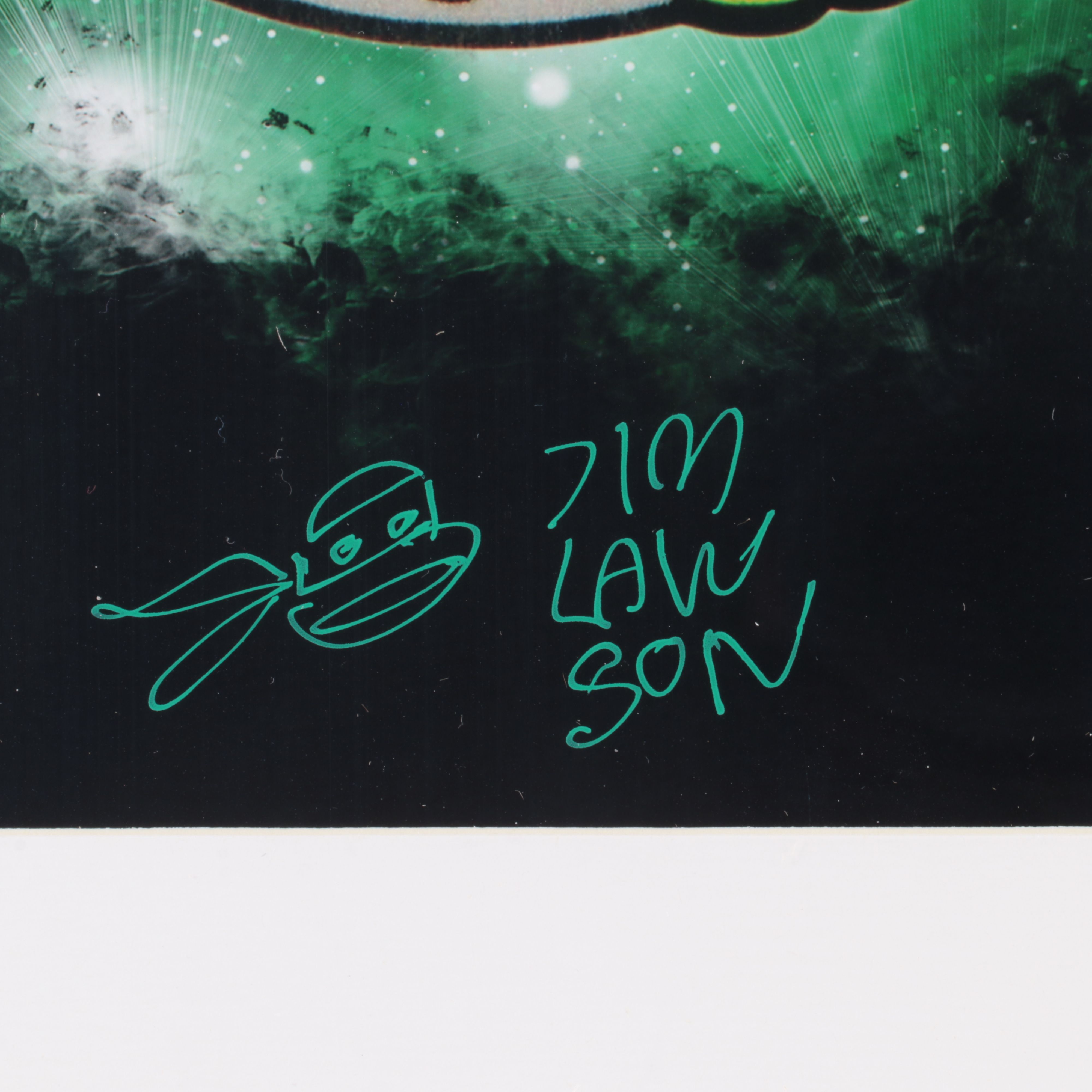 Jim Lawson Signed “Teenage Mutant Ninja Turtles” Print in Matted Frame, Beckett