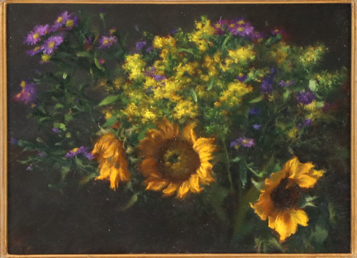 Arena Shawn Floral Still Life Oil Painting "After the Summer Rain"