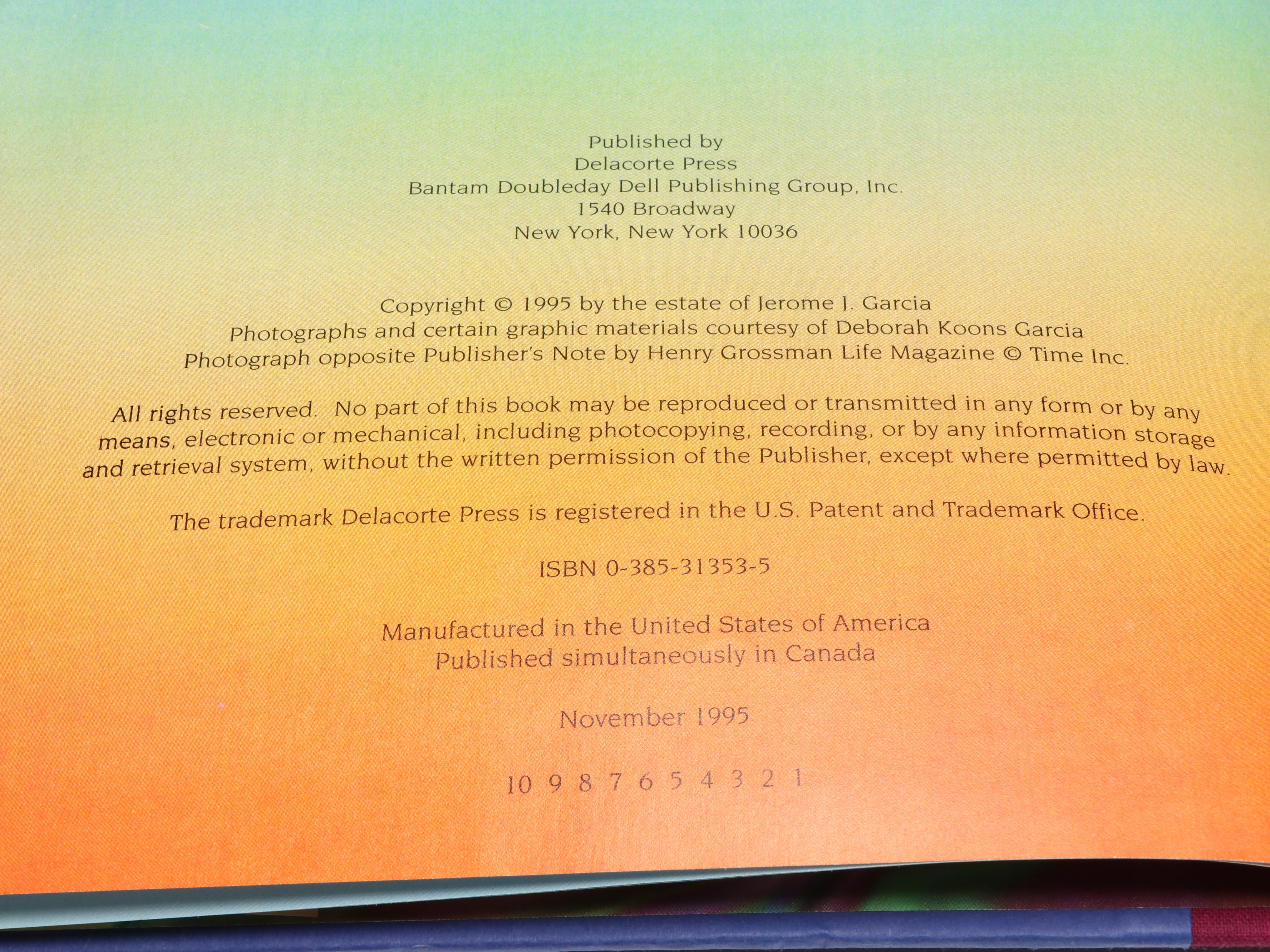 First Edition "Harrington Street" by Jerry Garcia, 1995