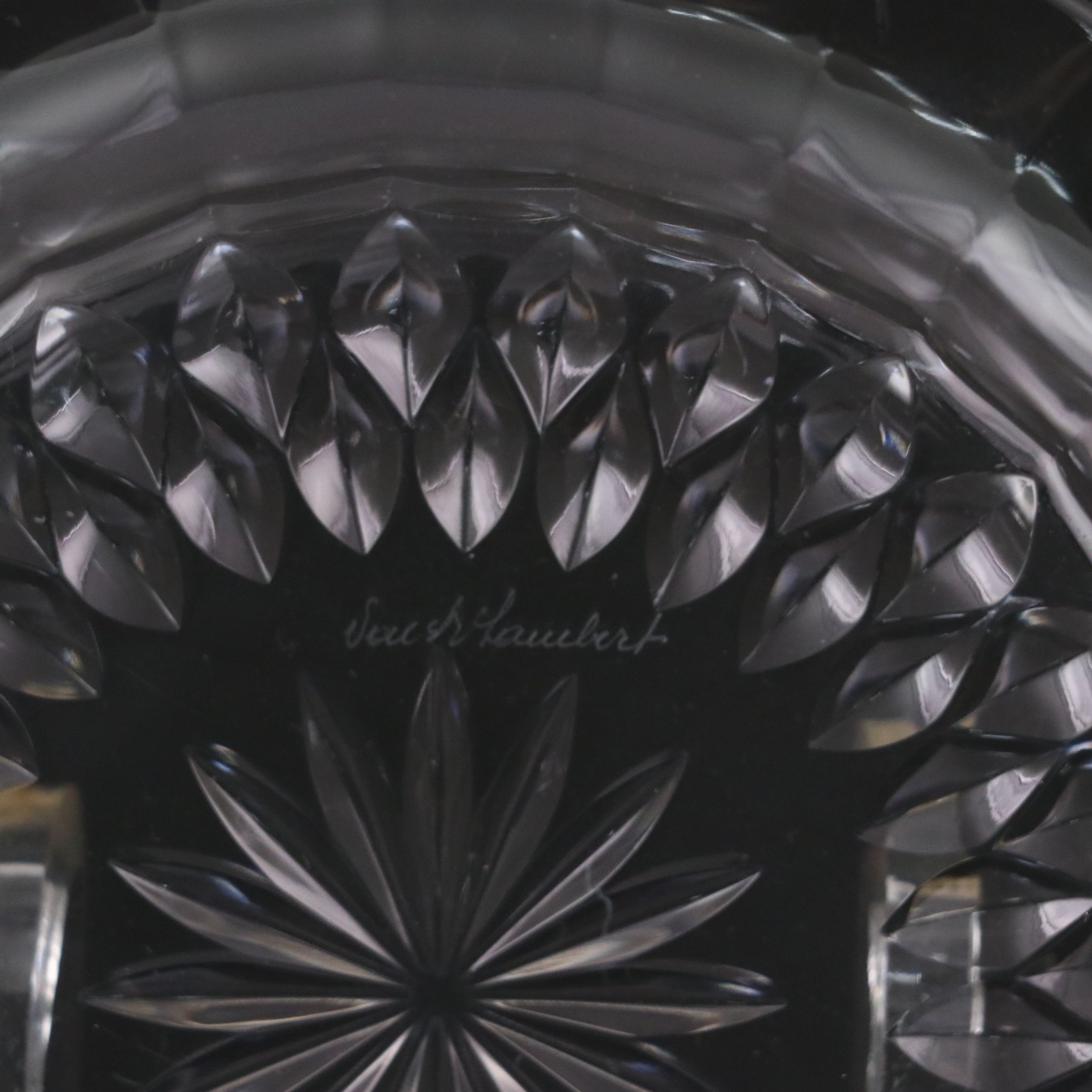 Val Saint-Lambert Crystal Bowls and Plates, Mid to Late 20th Century