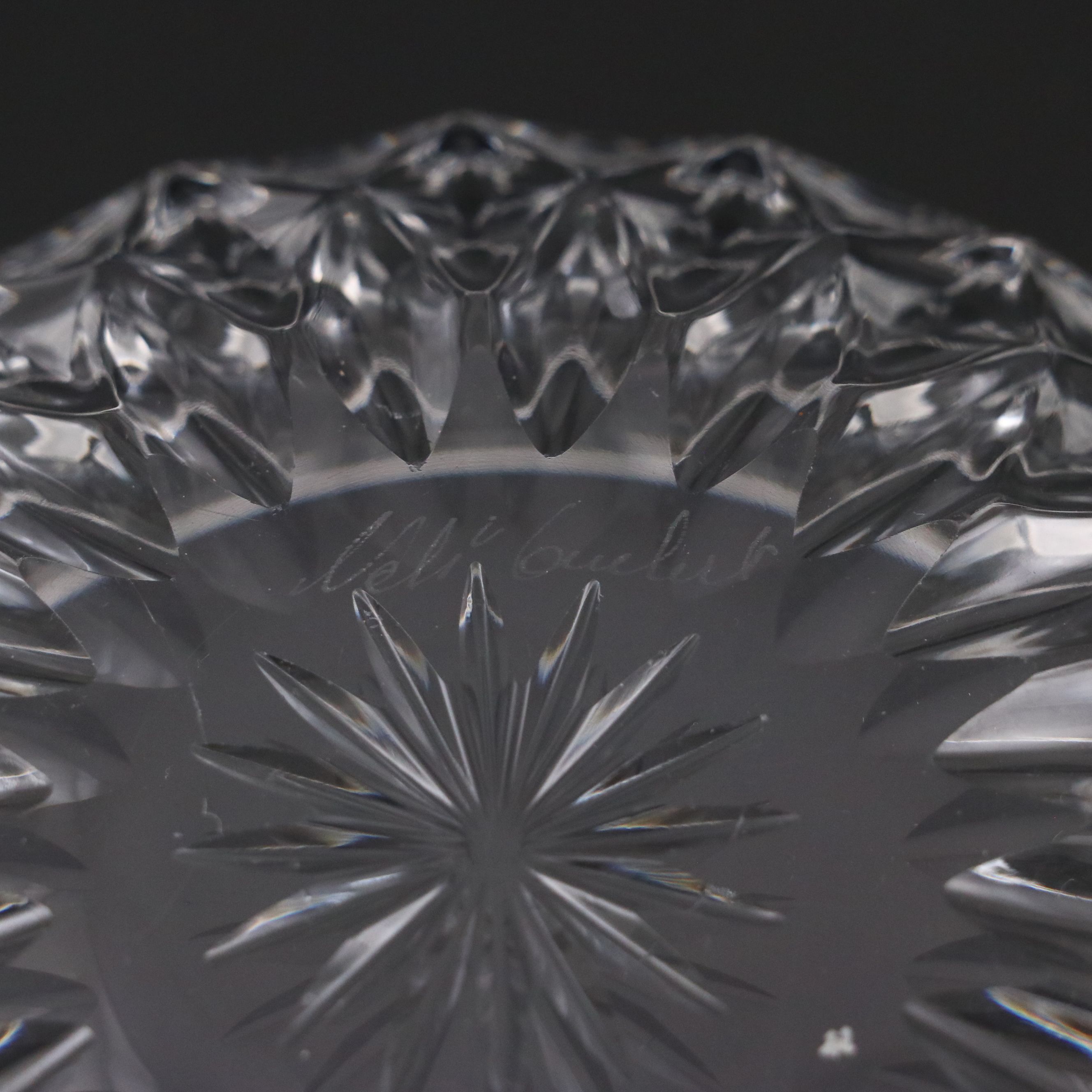 Val Saint-Lambert Crystal Bowls and Plates, Mid to Late 20th Century