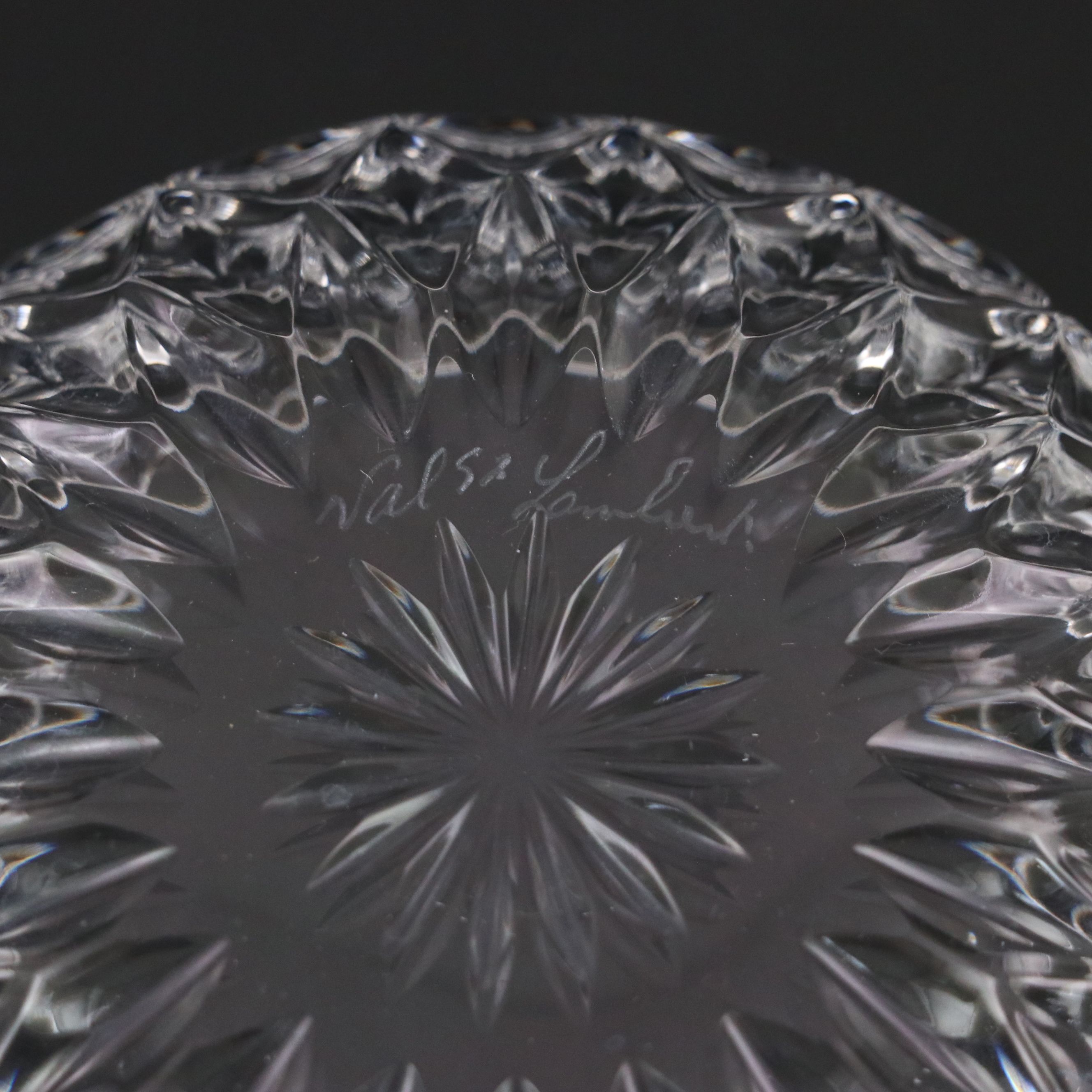 Val Saint-Lambert Crystal Bowls and Plates, Mid to Late 20th Century