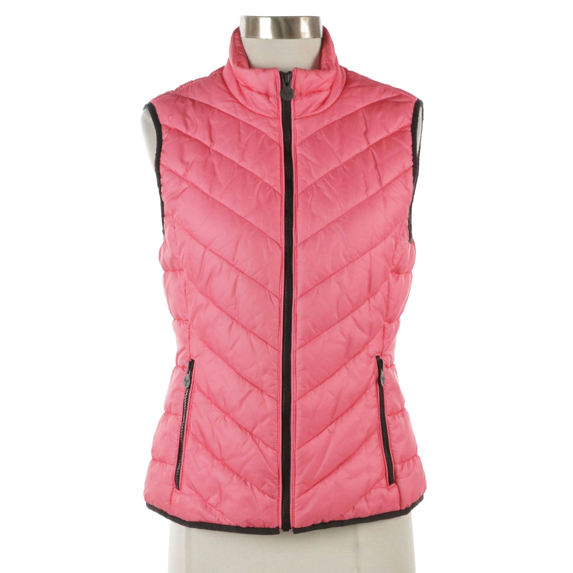 Moose Knuckles Pink Nylon Puffer Vest