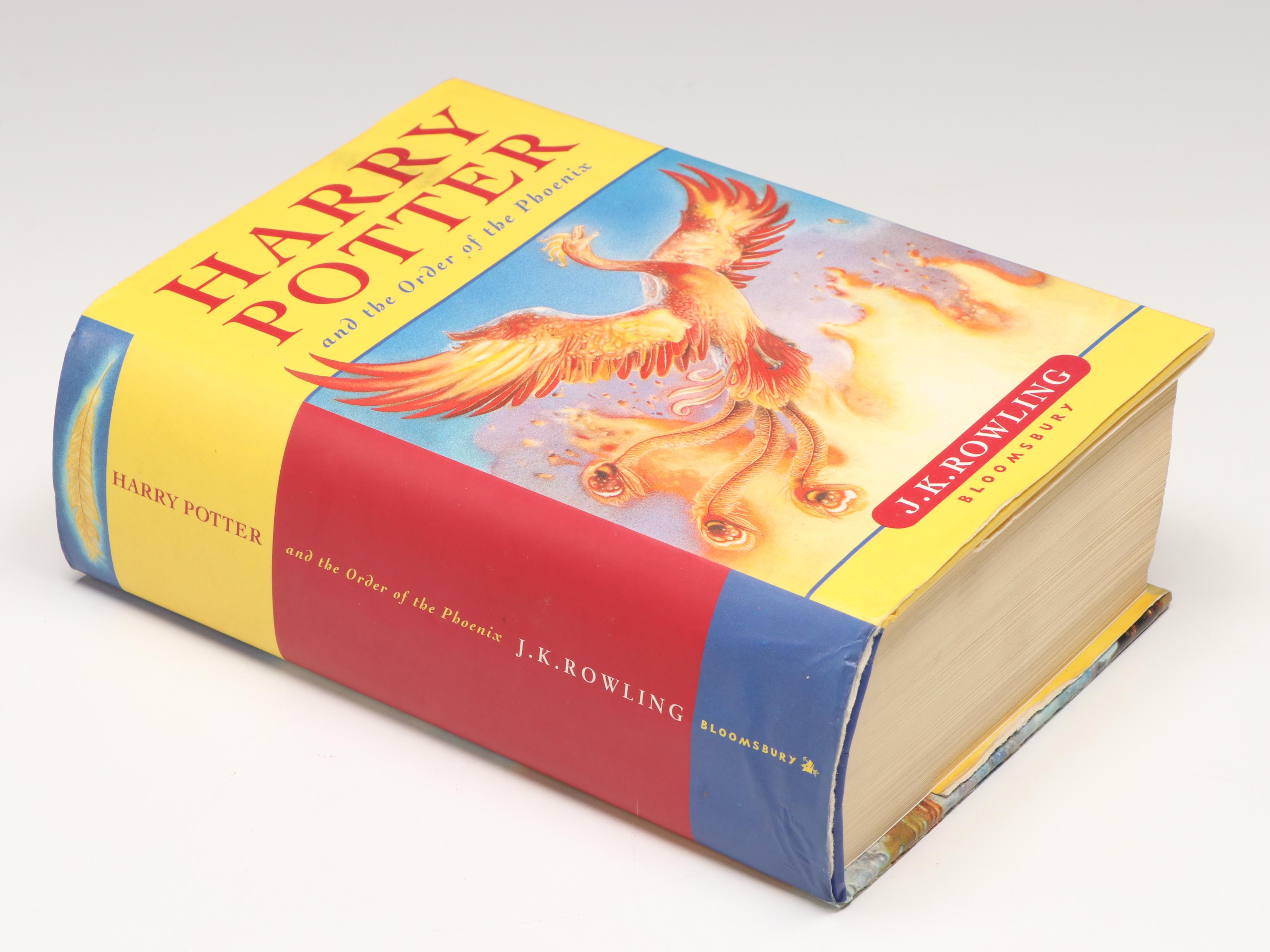 First Edition "Harry Potter and the Order of the Phoenix" by J. K. Rowling