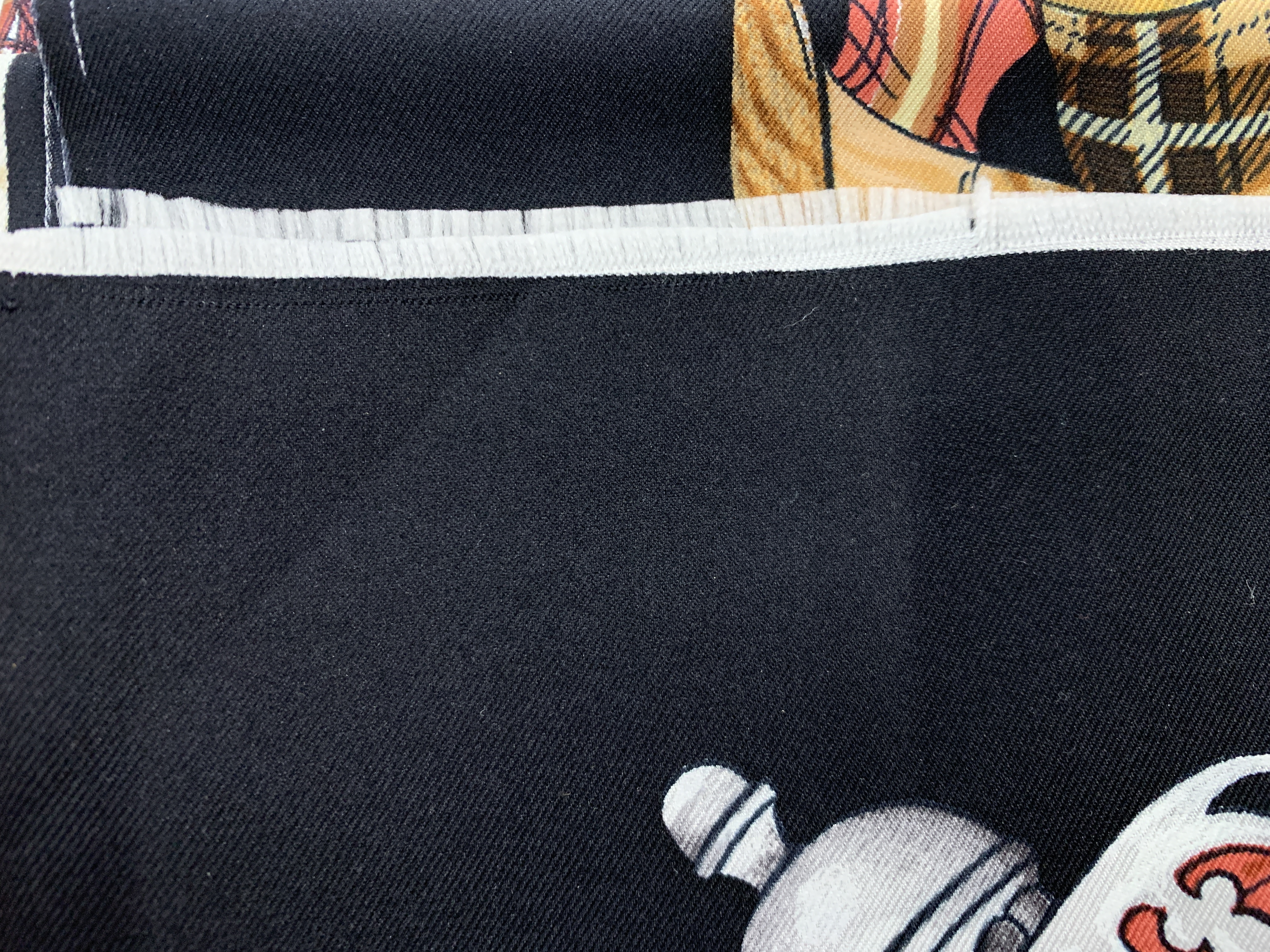 "Scotland" Silk Twill Panel Attributed to Hermès