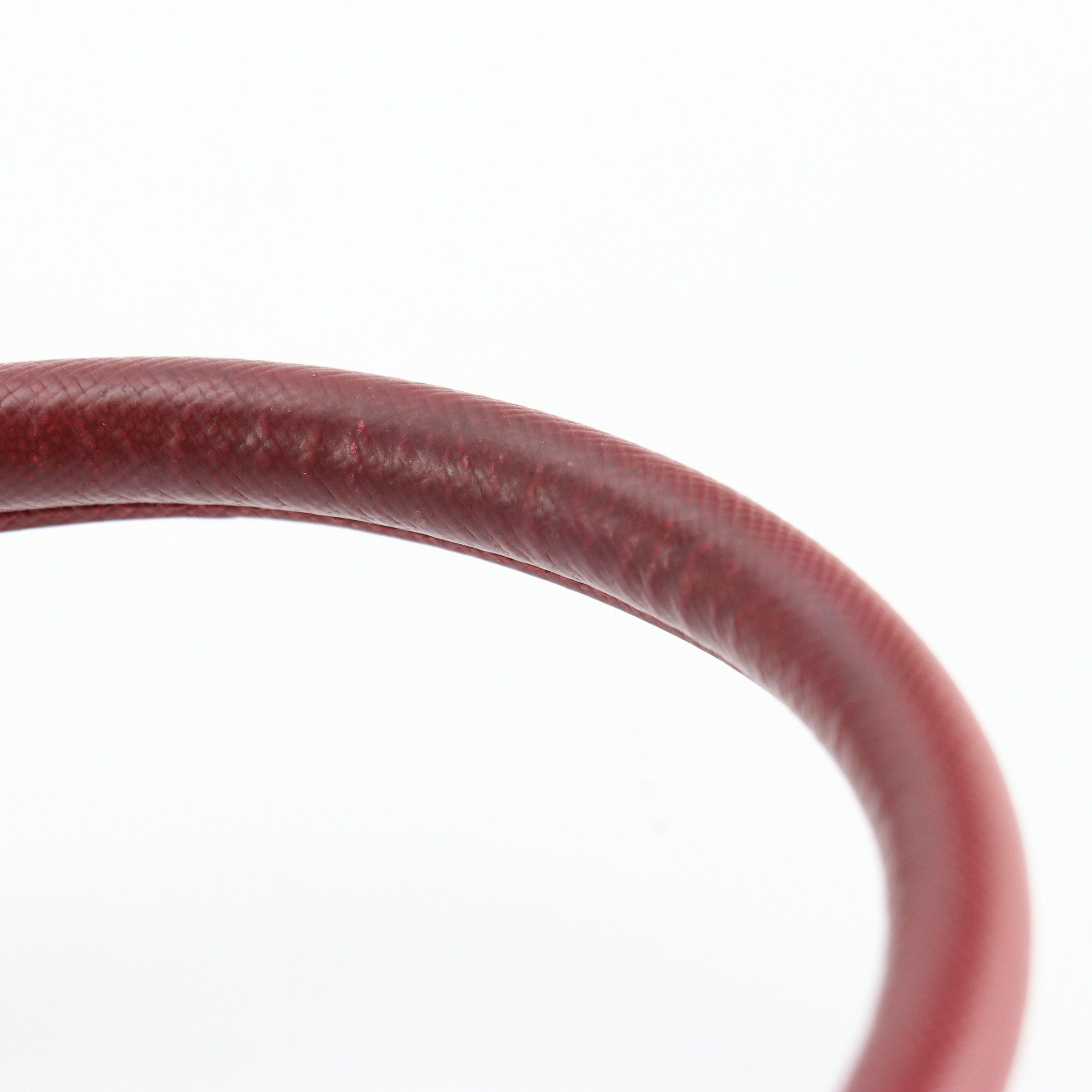 Prada Twin Pocket Tote Bag in Deep Red Saffiano Leather