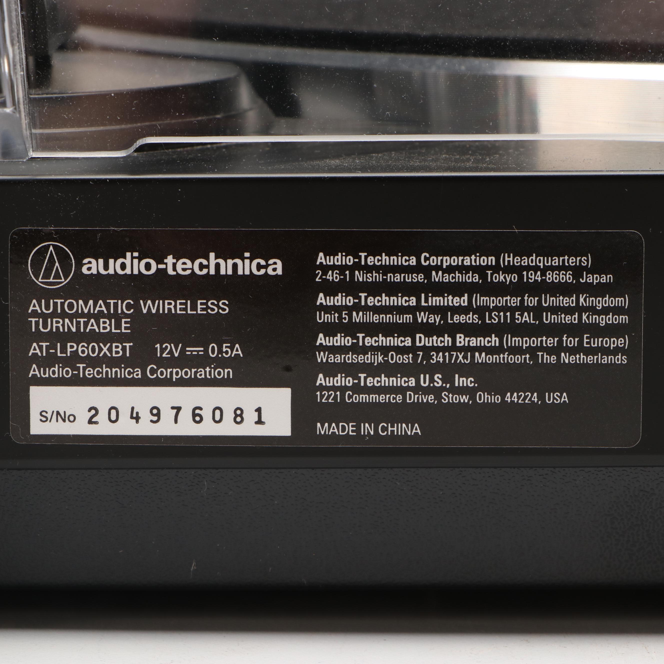 Audio-Technica AT-LP60XBT Bluetooth Turntable