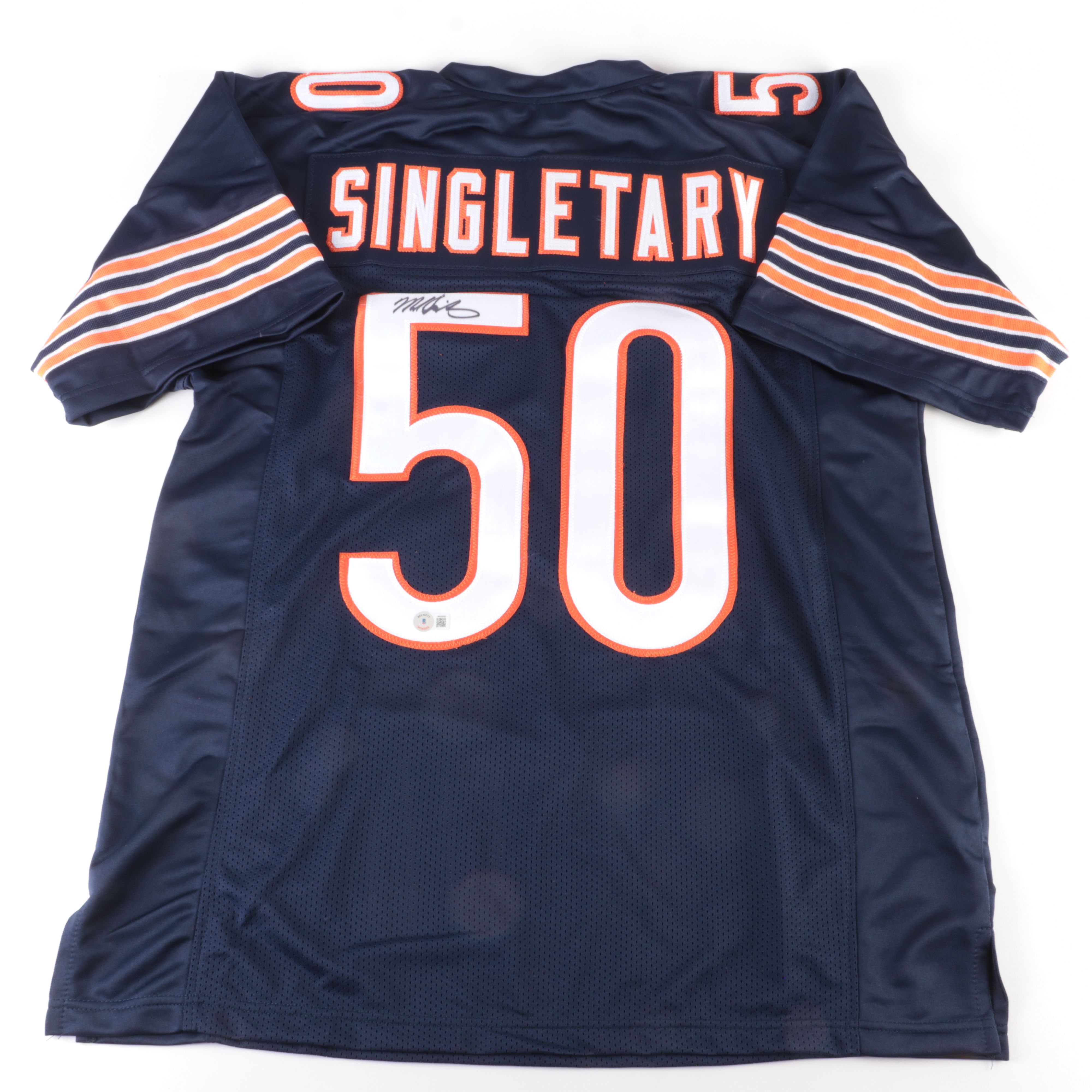 Mike Singletary Signed Chicago Bears Football Jersey, Beckett