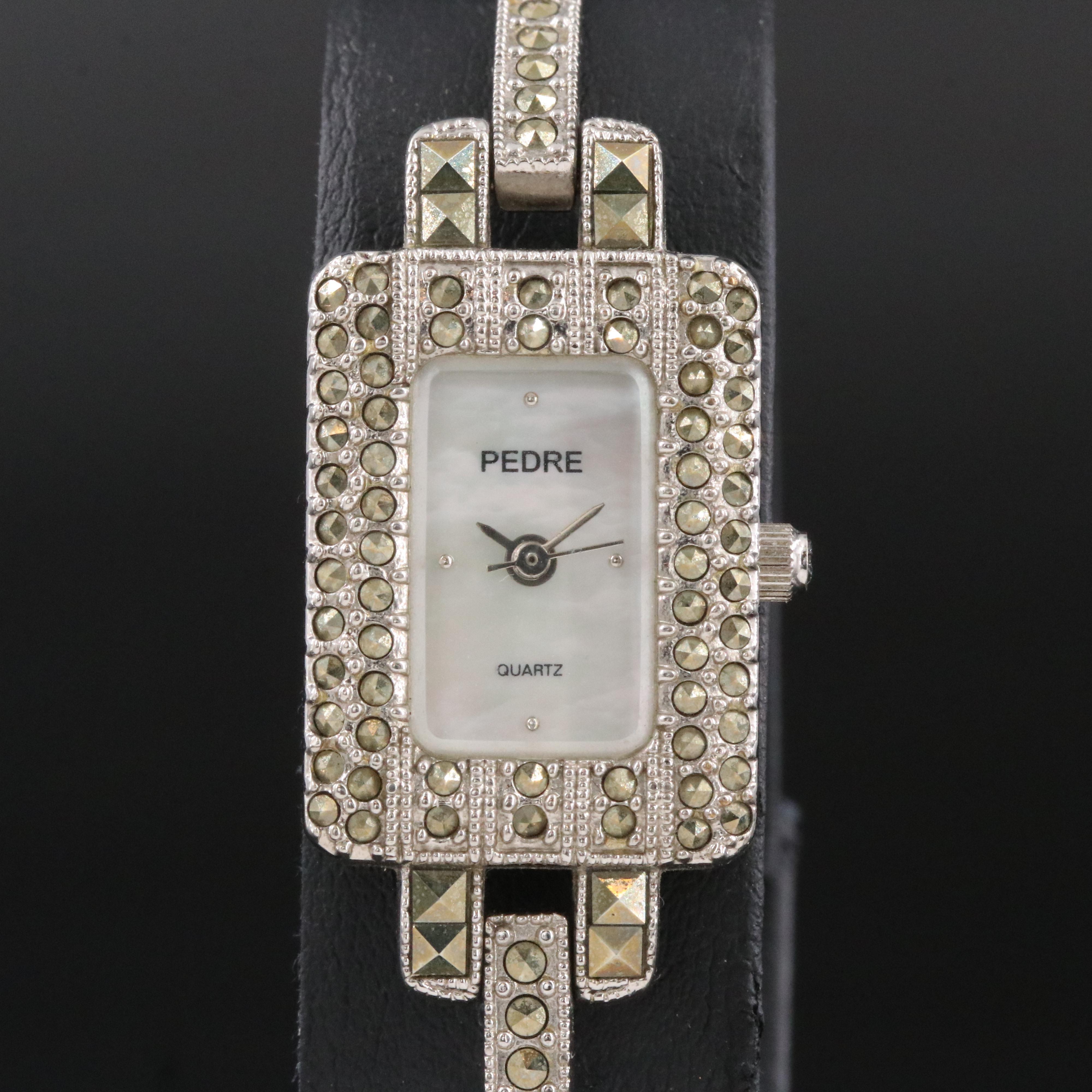 Pedre Marcasite and Mother-of-Pearl Watch