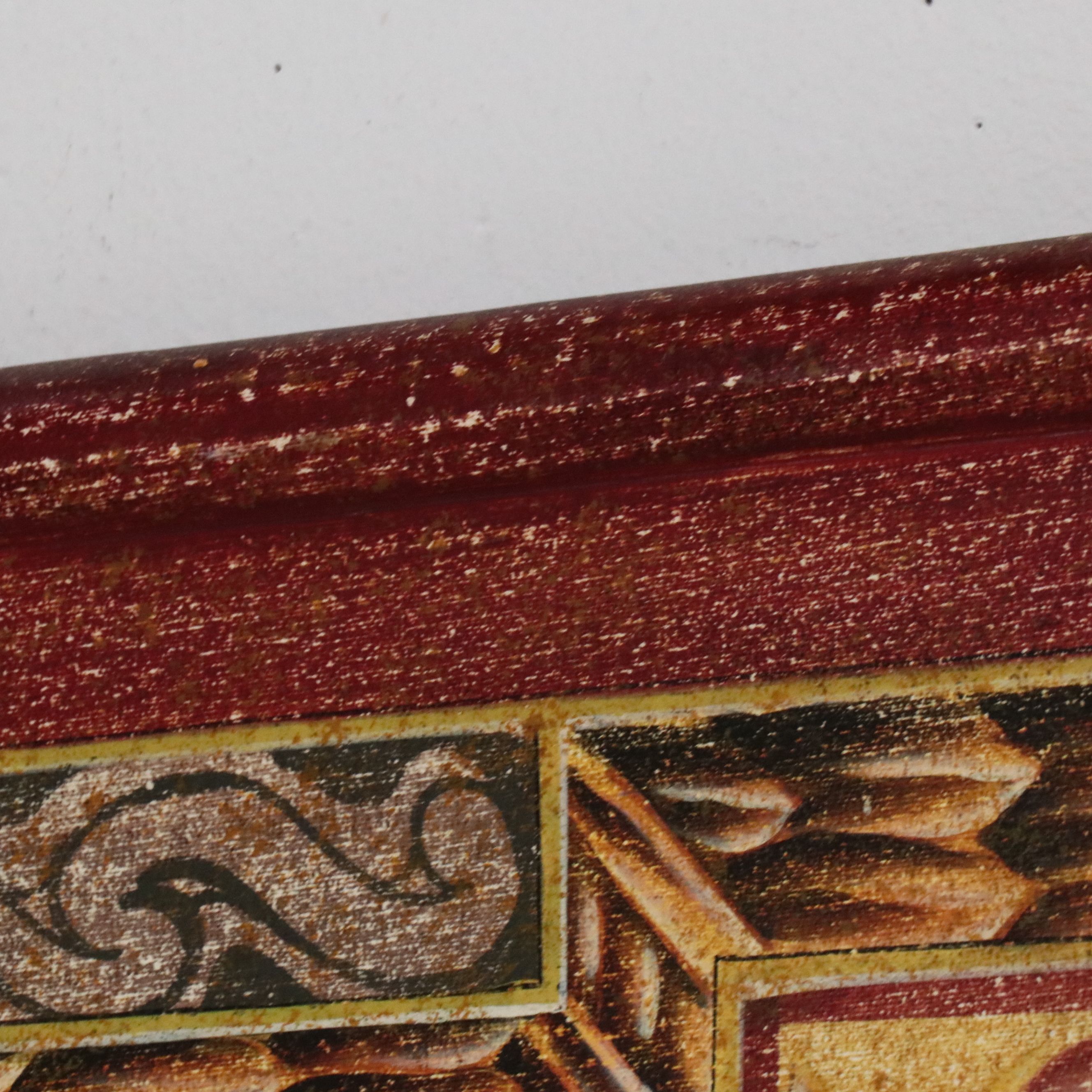 Transfer Print Sino-French Savonnerie Style Wall Panel with Hanging Rod, 2003