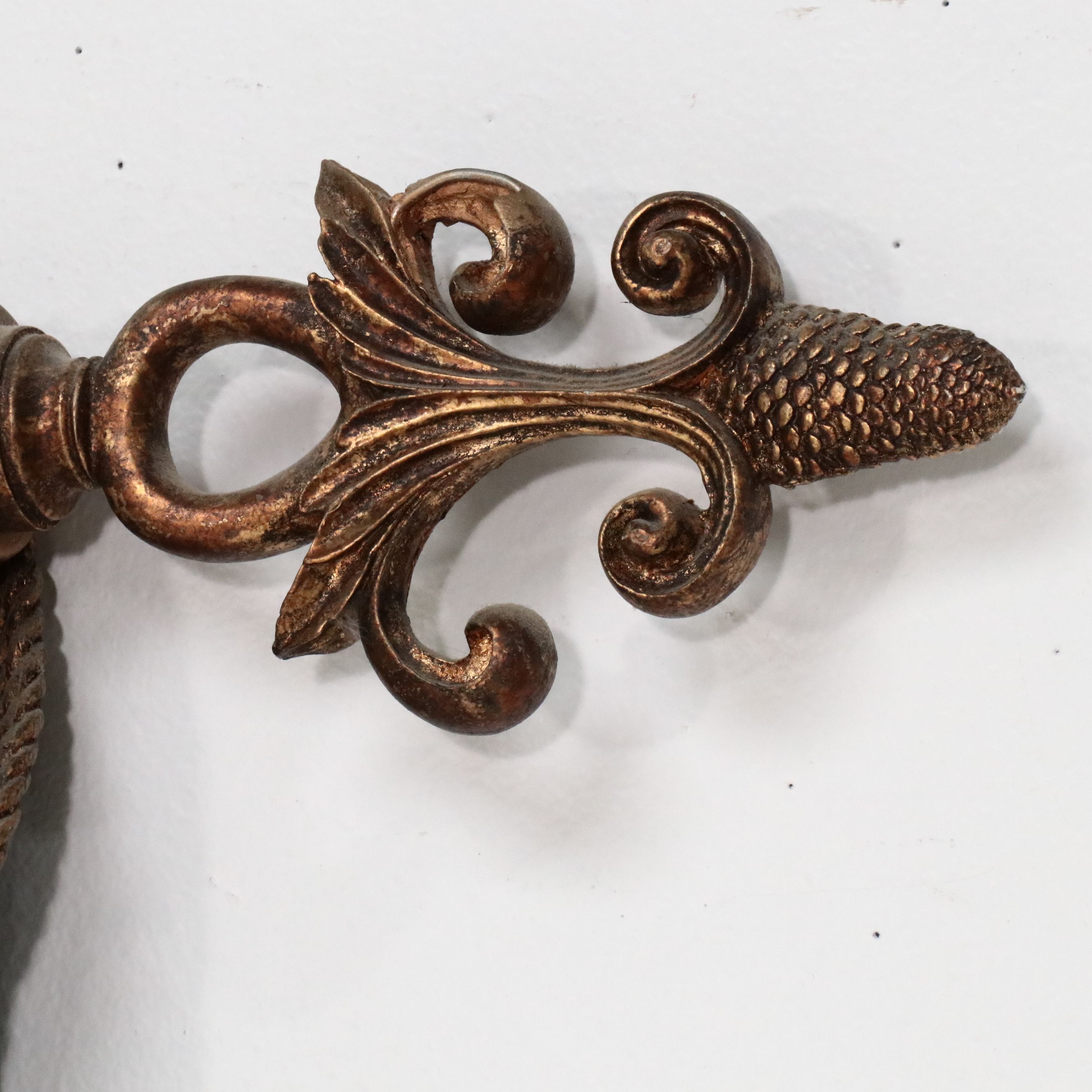 Transfer Print Sino-French Savonnerie Style Wall Panel with Hanging Rod, 2003