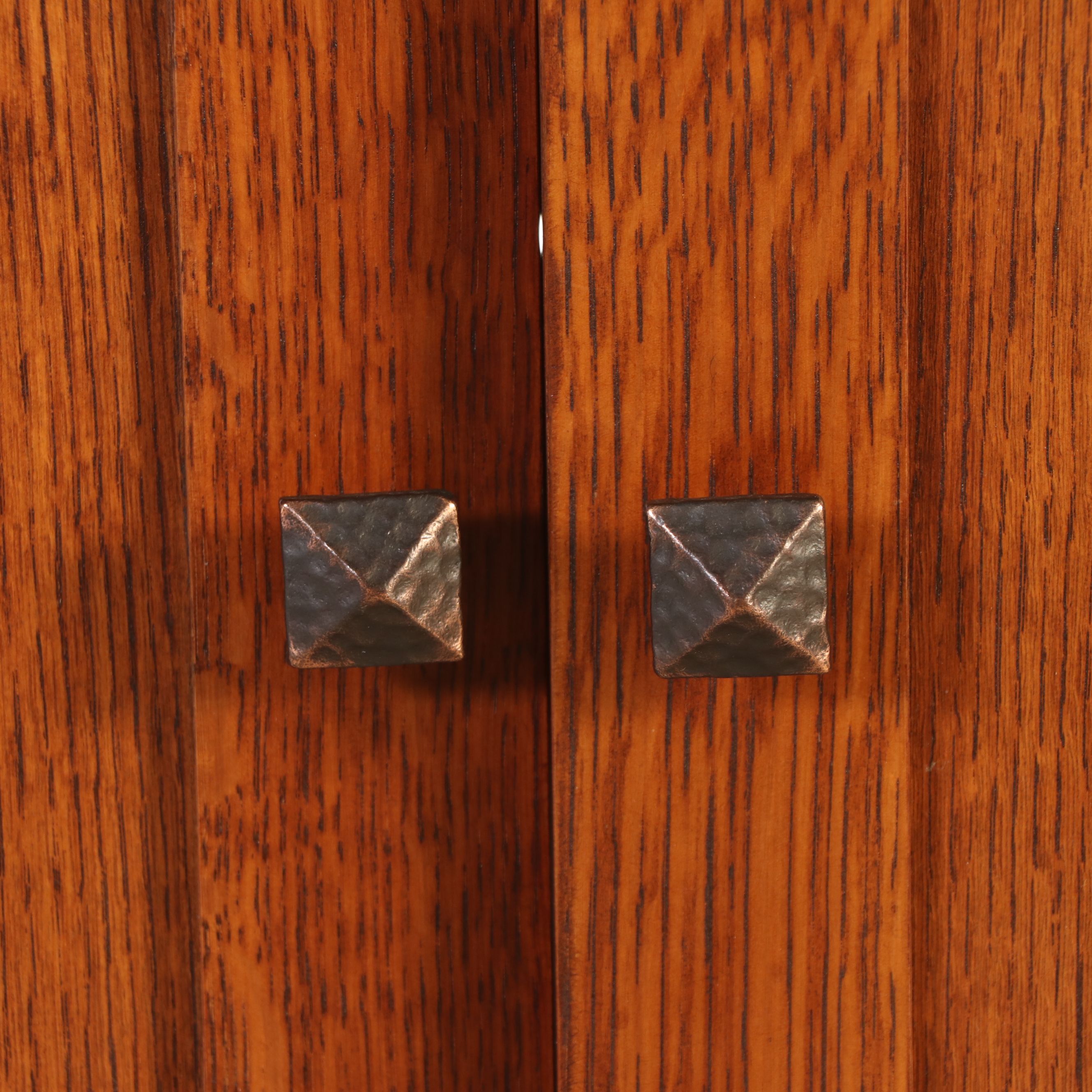 Stickley American Arts & Crafts Style Inlaid Oak Media Cabinet