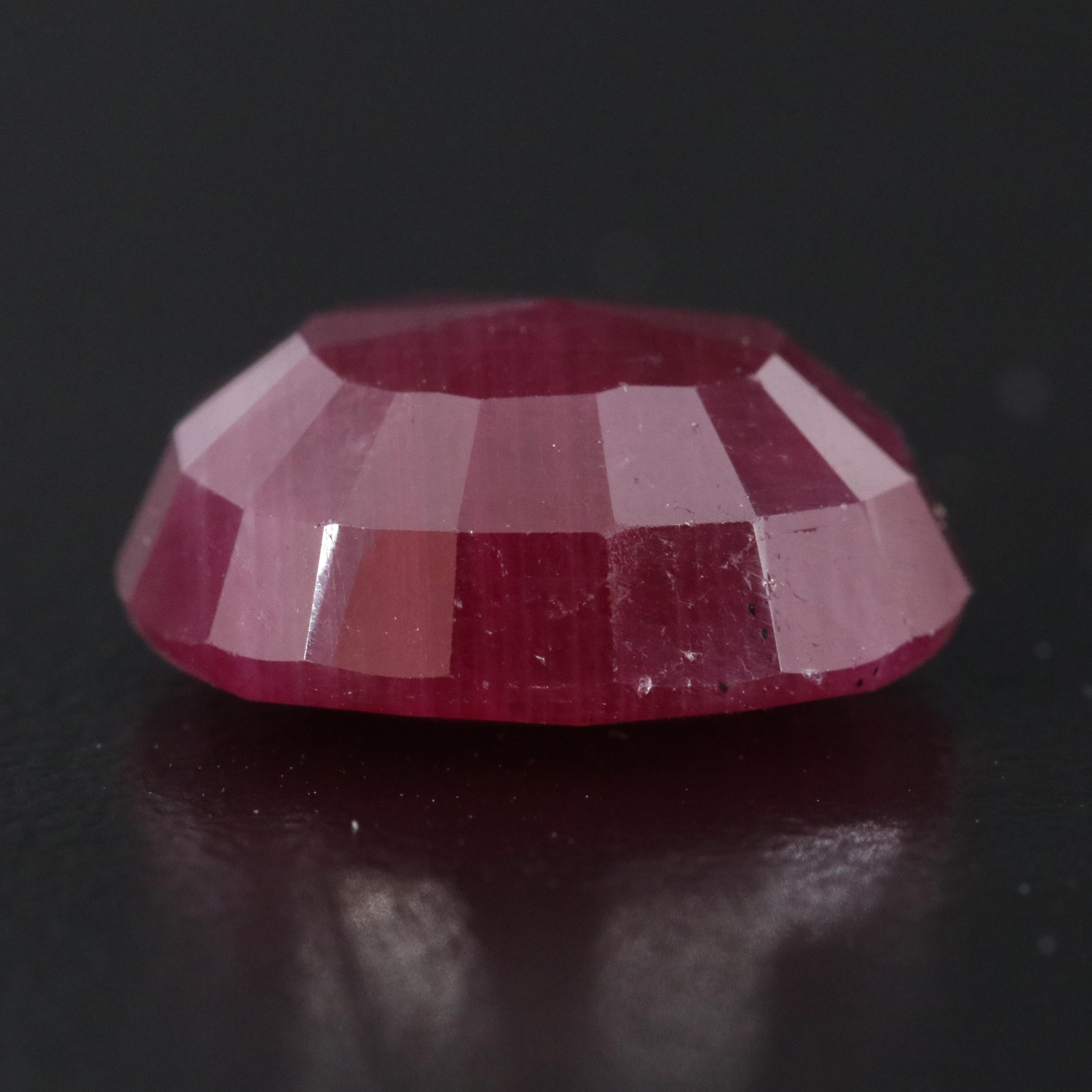 Loose 9.33 CT Unheated Ruby with GIA and AGL Reports