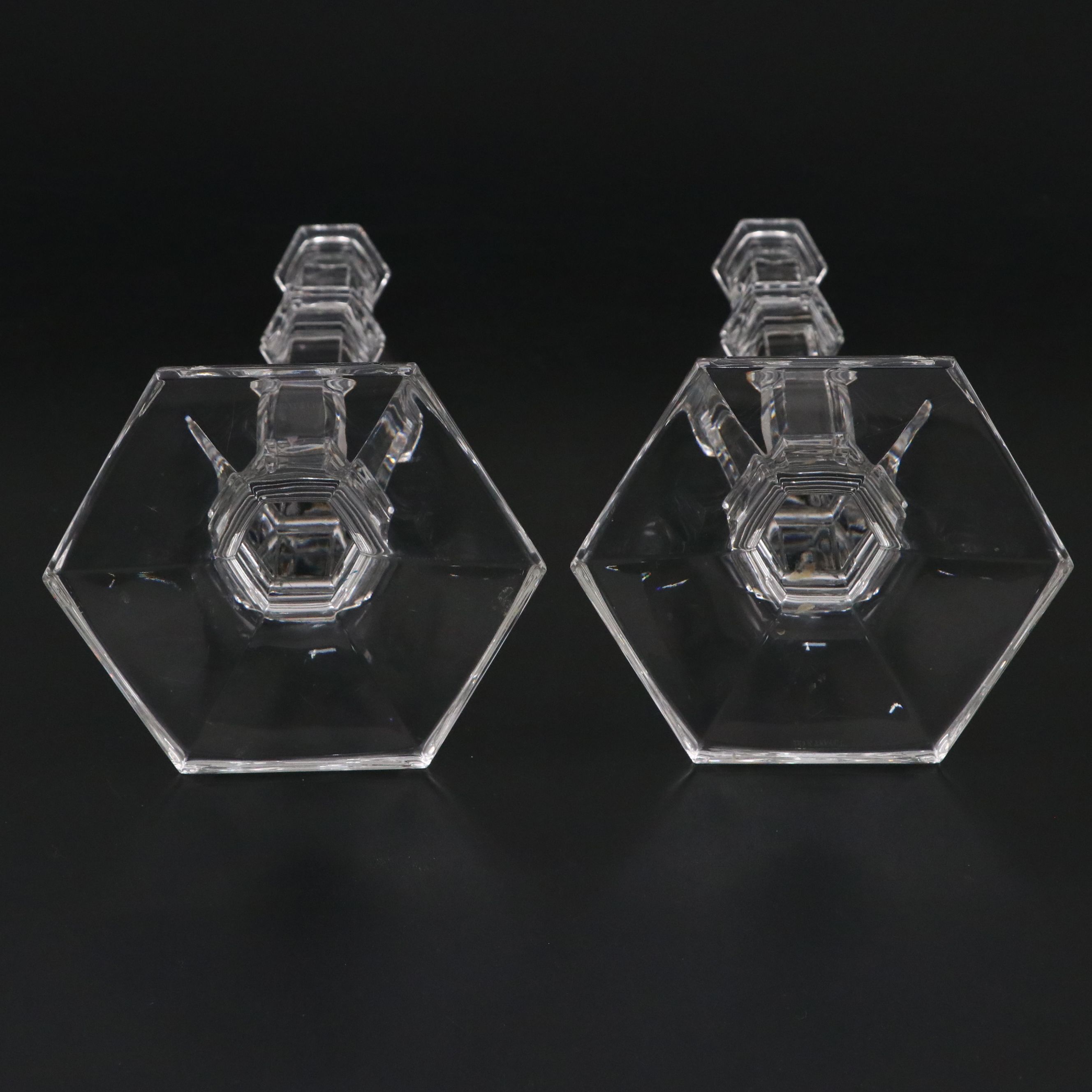 Tiffany & Co. "Windham" Crystal Candlesticks