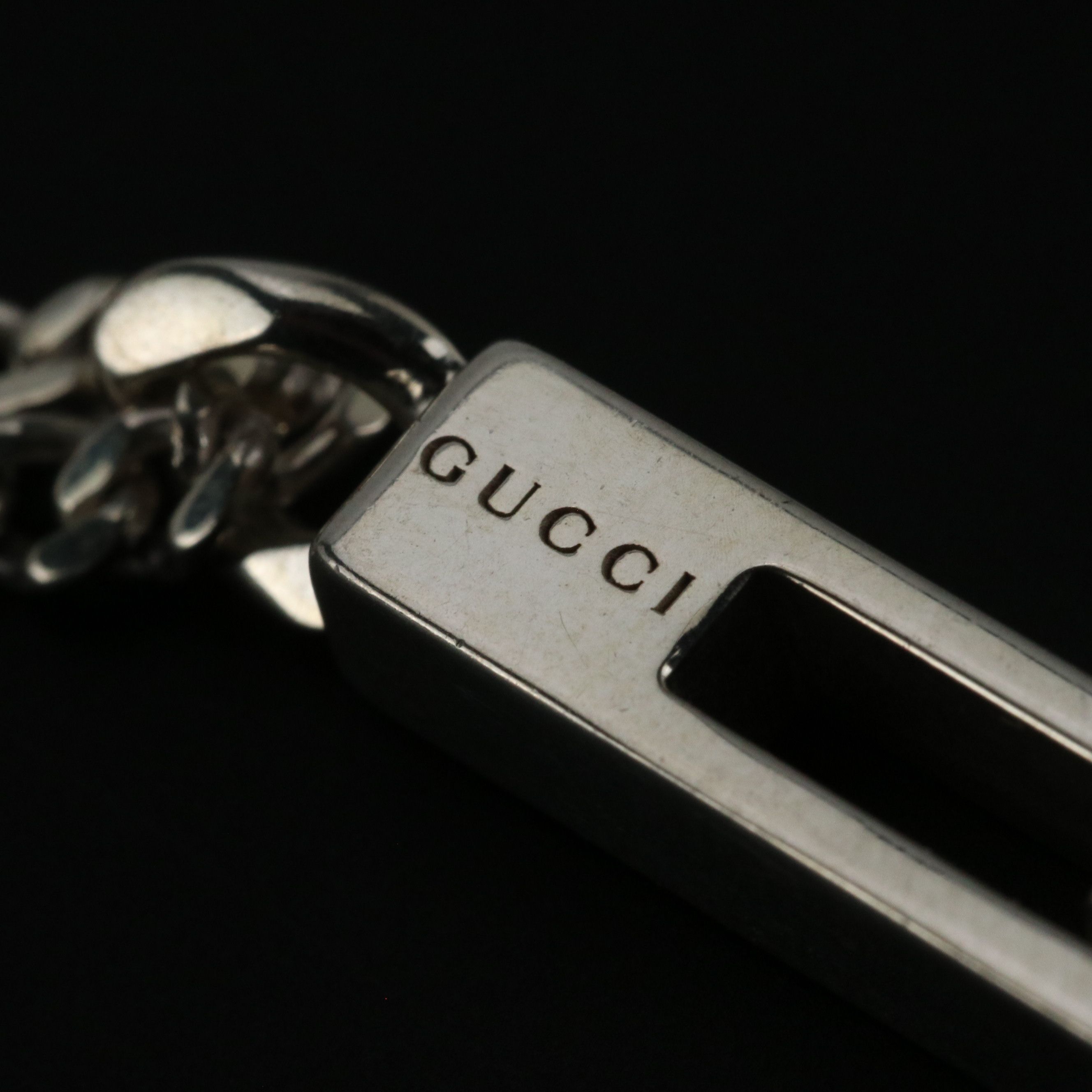 Gucci Sterling Silver Necklace in Box